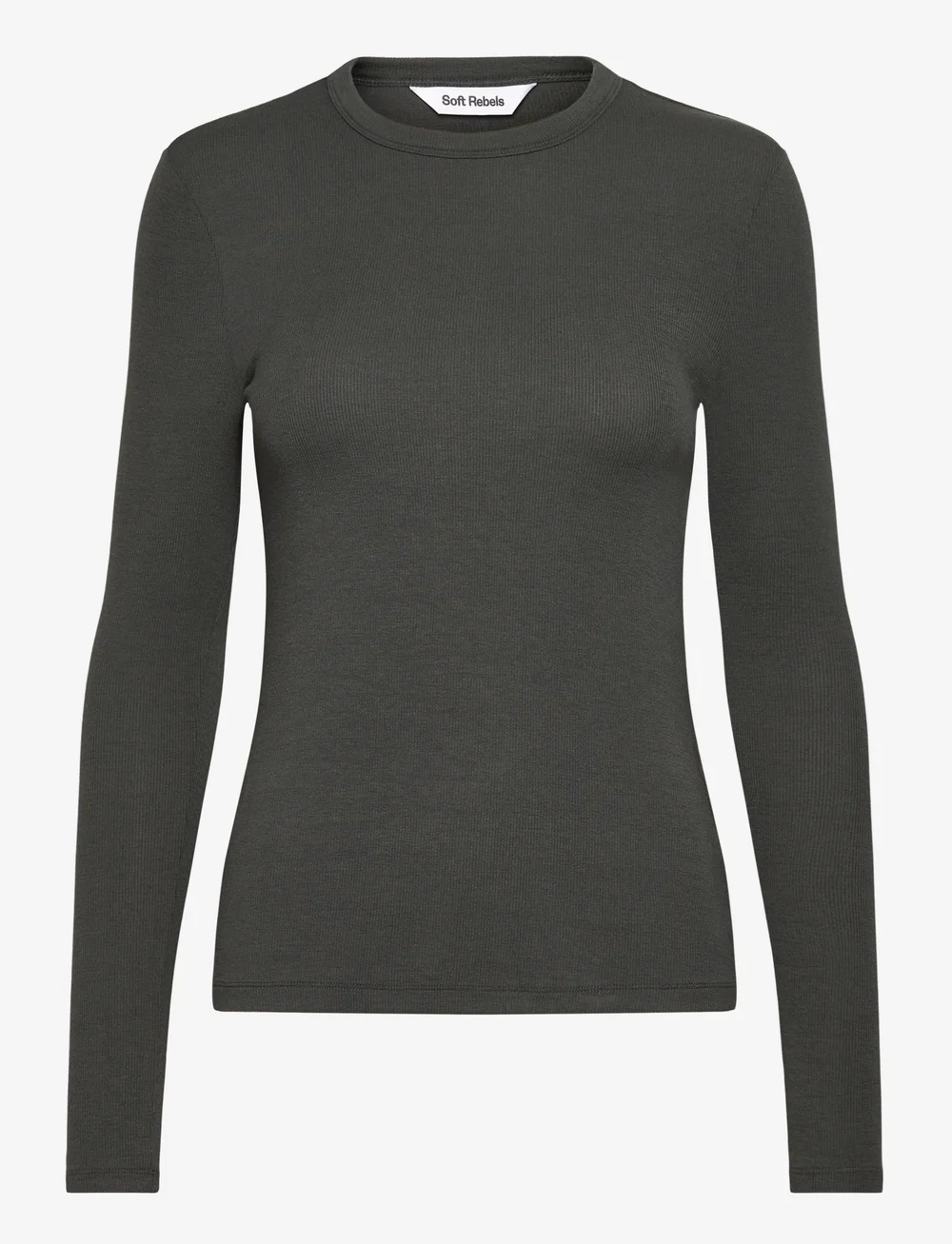 Soft Rebels - SRFenja O-neck Top - långärmade toppar - chimera - 0