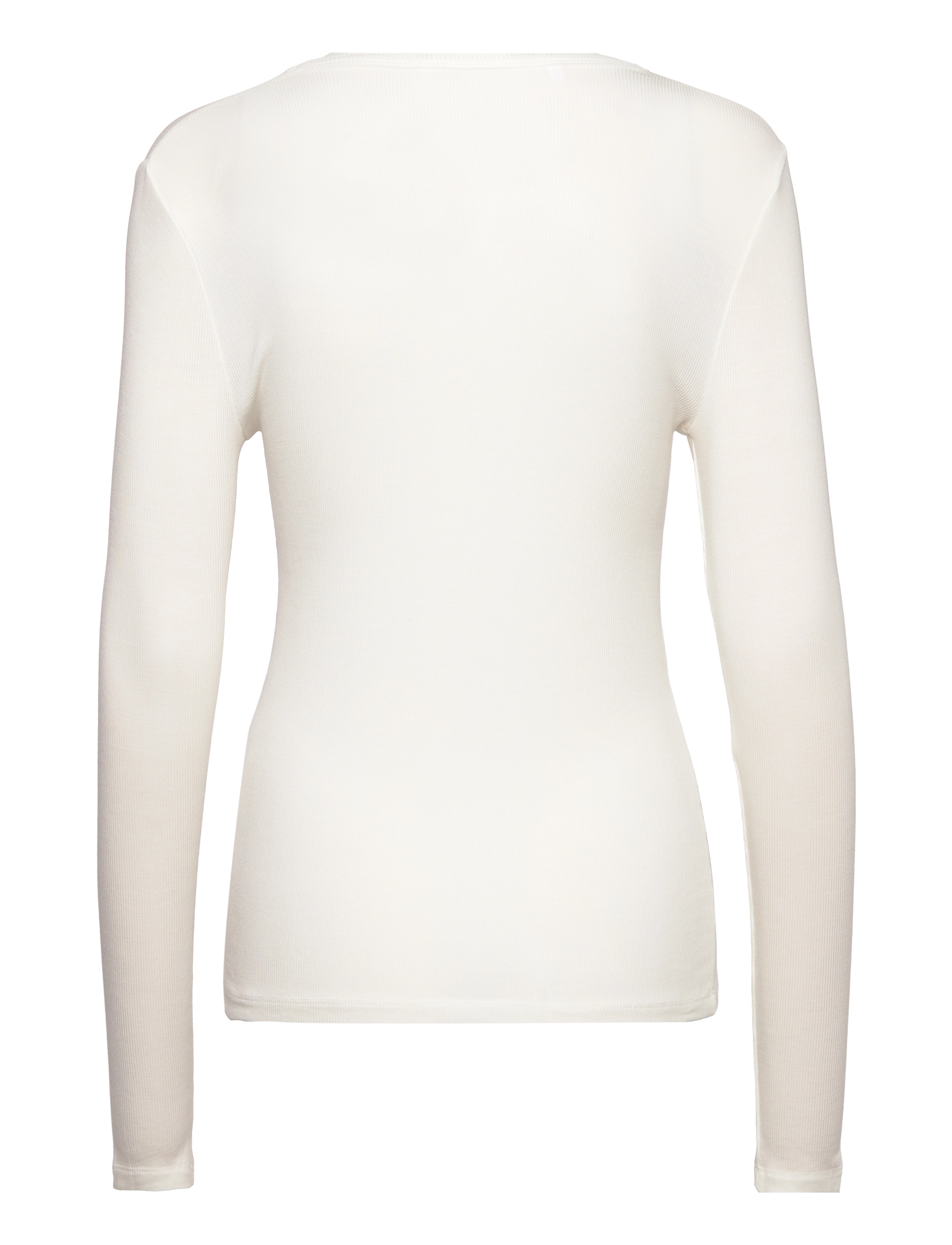 Soft Rebels - SRFenja O-neck Top - long-sleeved tops - snow white - 2