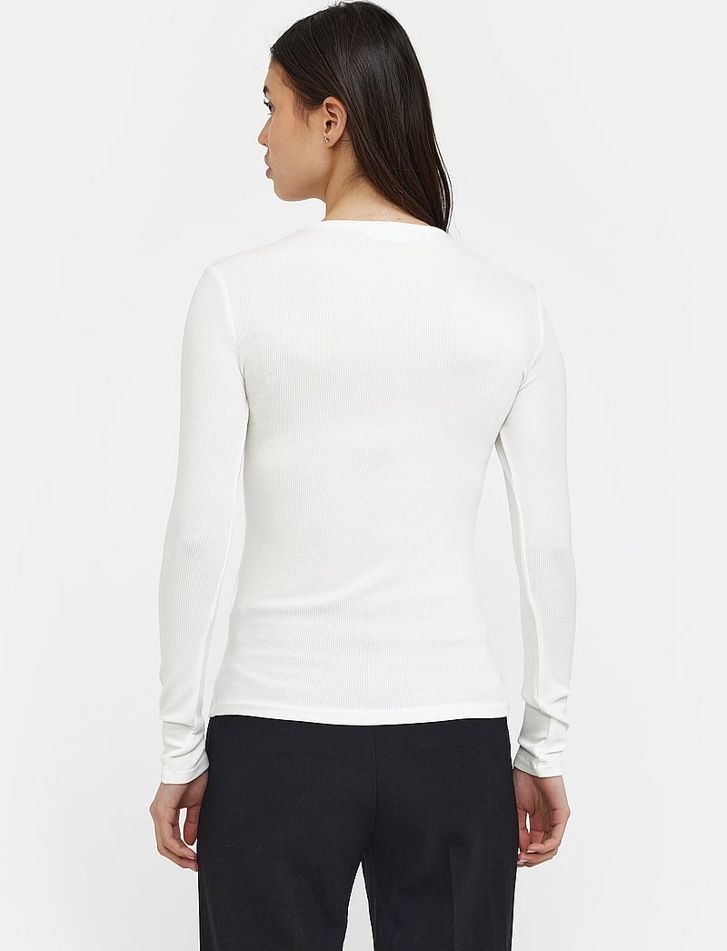 Soft Rebels - SRFenja O-neck Top - langärmlige tops - snow white - 3