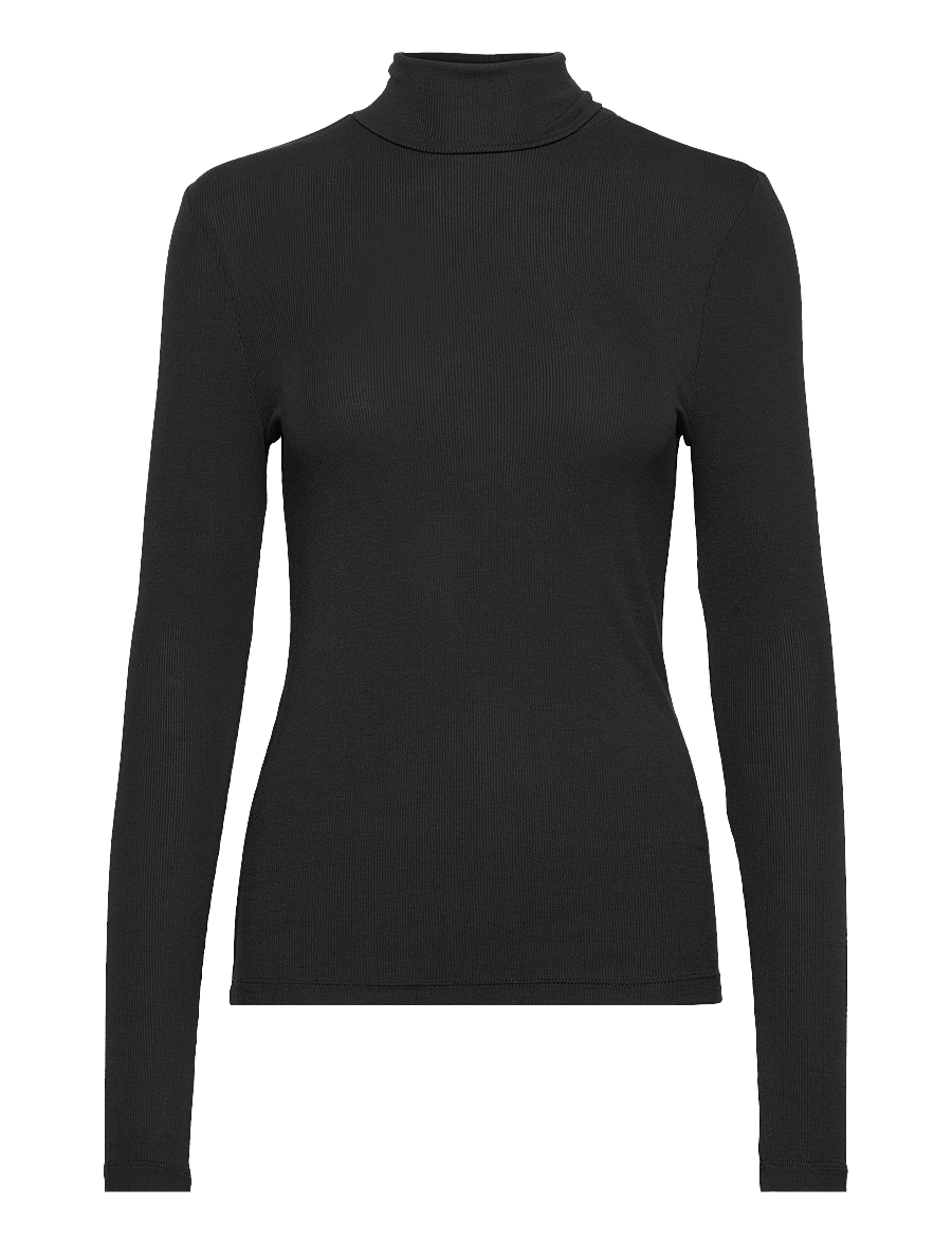 Soft Rebels - SRFenja Rollneck Top - topi ar garām piedurknēm - black - 1