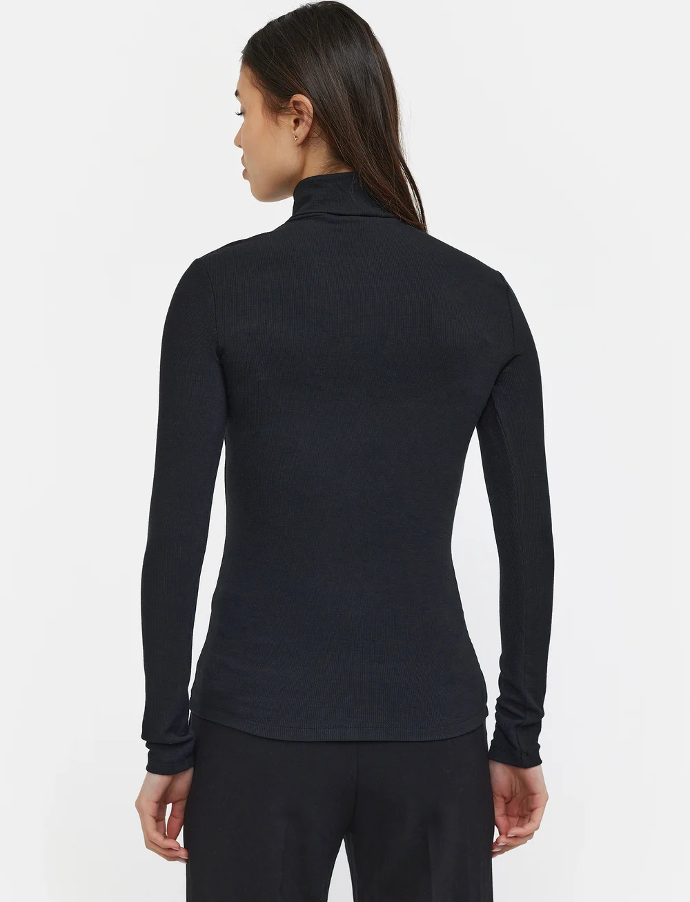 Soft Rebels - SRFenja Rollneck Top - långärmade toppar - black - 3