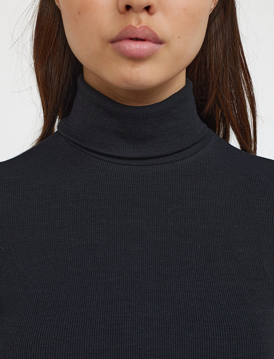 Soft Rebels - SRFenja Rollneck Top - topi ar garām piedurknēm - black - 4