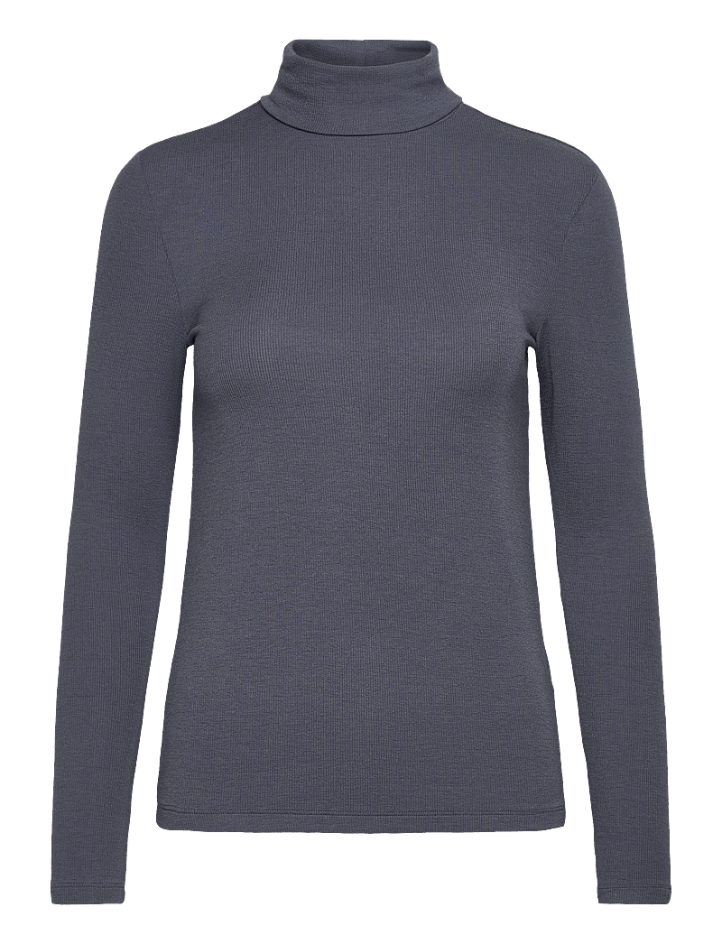 Soft Rebels - SRFenja Rollneck Top - langærmede toppe - grisaille - 1