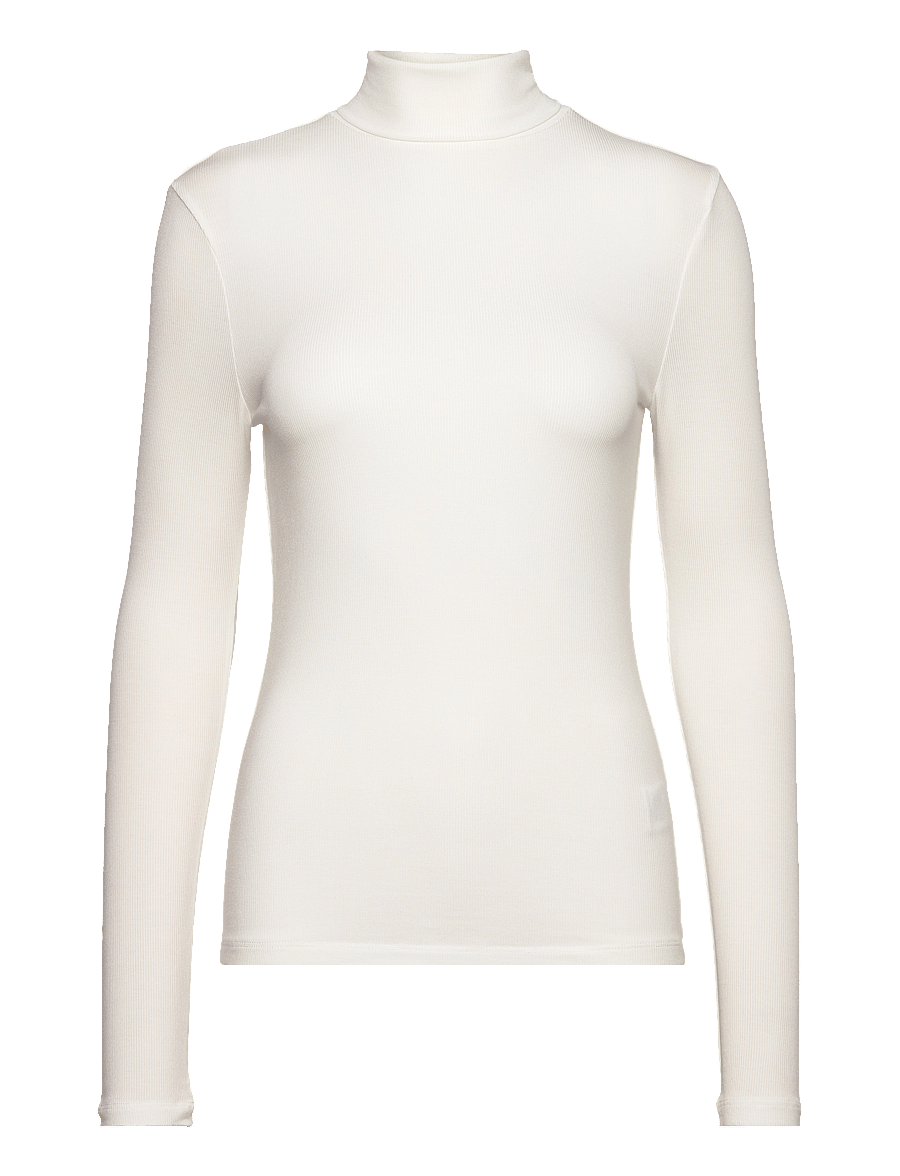 Soft Rebels - SRFenja Rollneck Top - topi ar garām piedurknēm - snow white - 1