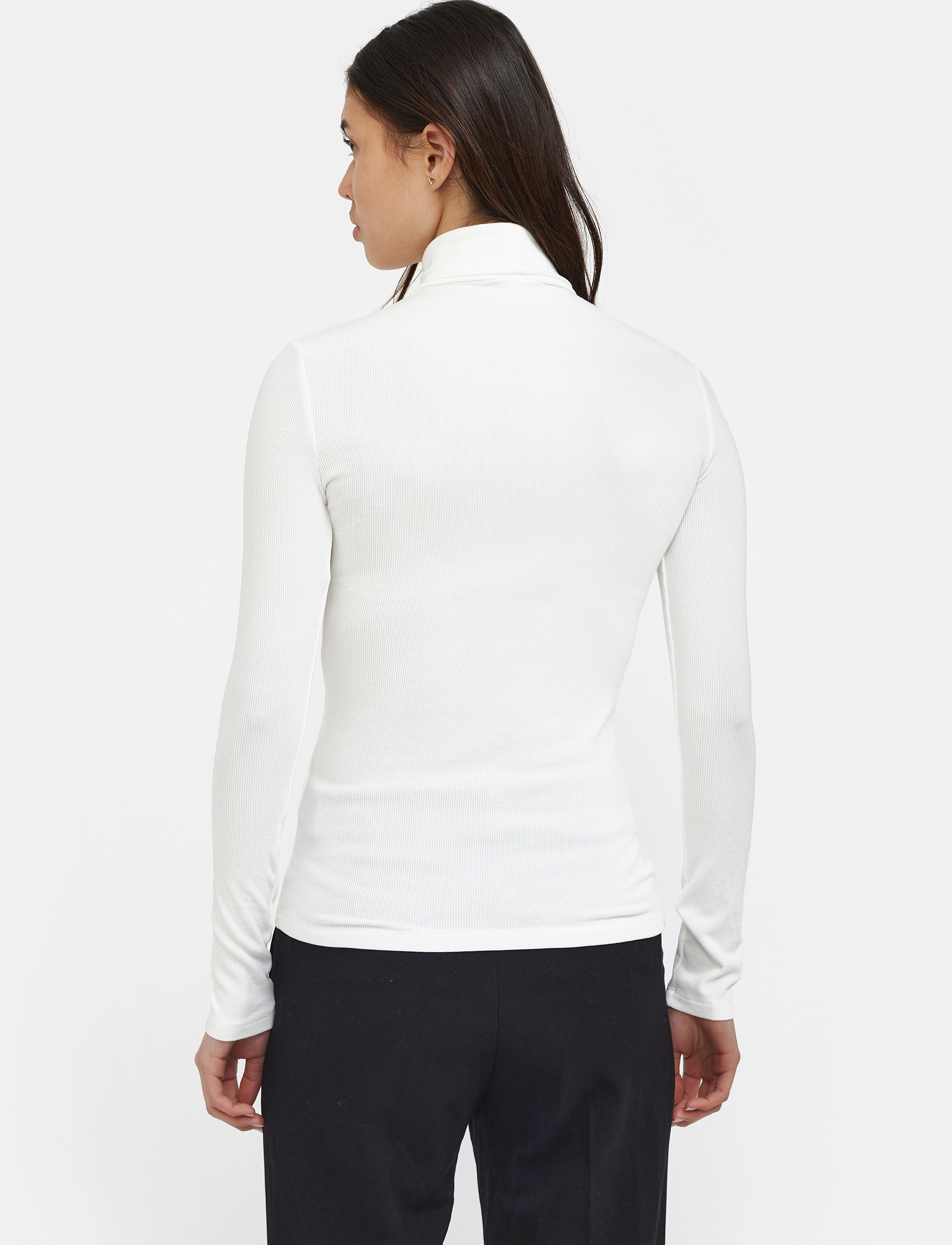 Soft Rebels - SRFenja Rollneck Top - t-shirts & tops - snow white - 3