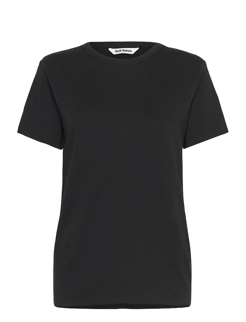 Soft Rebels - SRHella T-shirt GOTS - t-shirts - black - 1