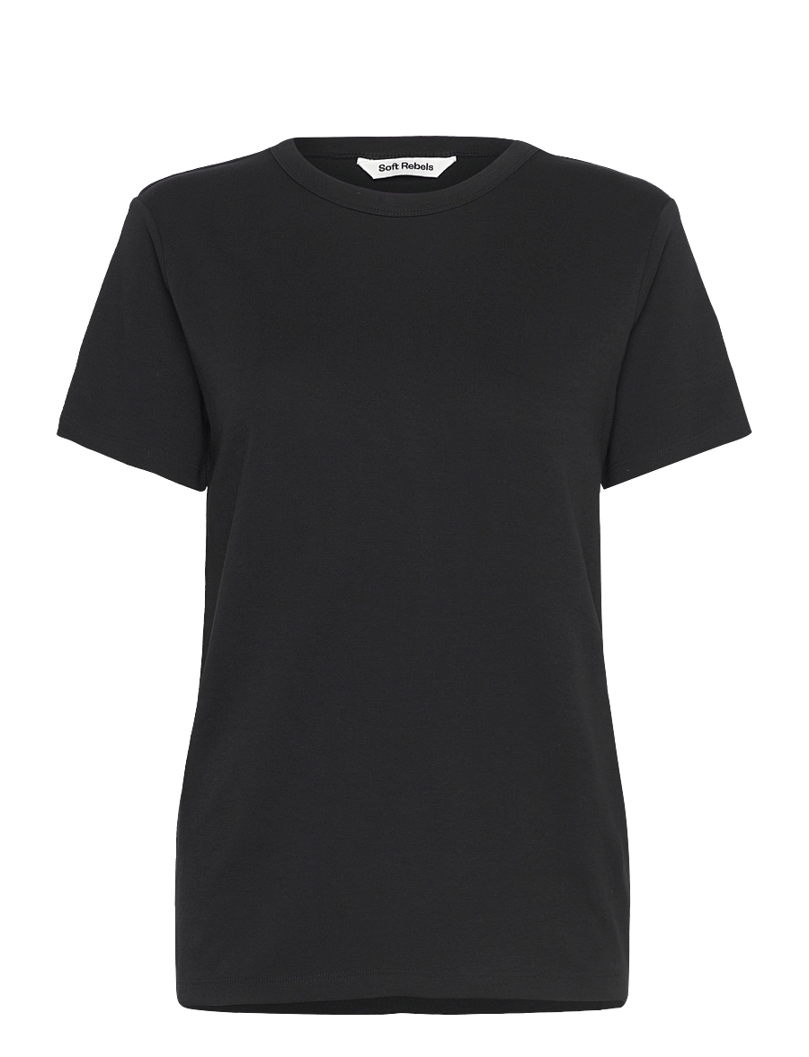 Soft Rebels - SRHella T-shirt GOTS - t-shirts - black - 1