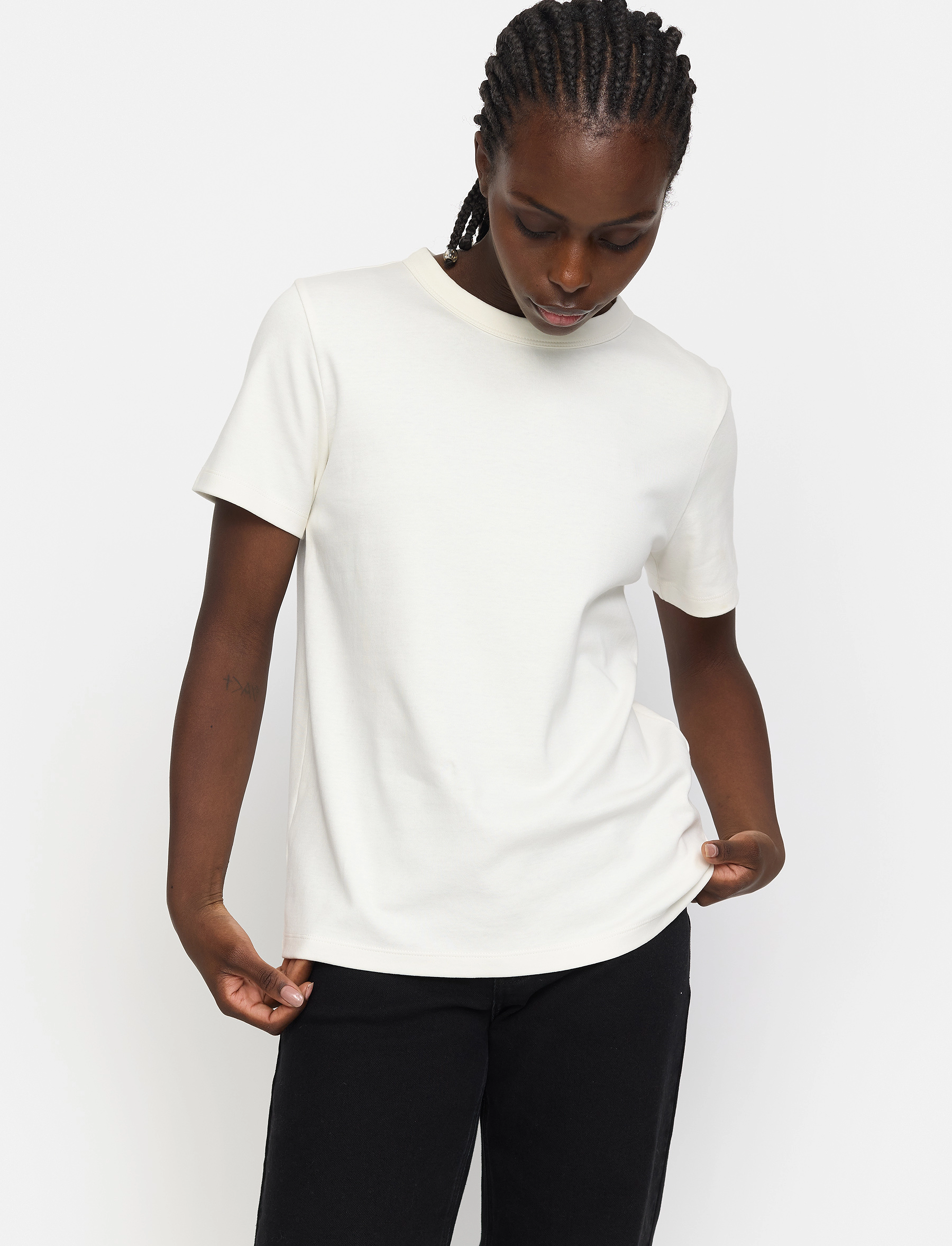 Soft Rebels Srhella T-Shirt Gots, XXL, T-shirts & Oberteile, Creme - Short-sleeved, Frauen