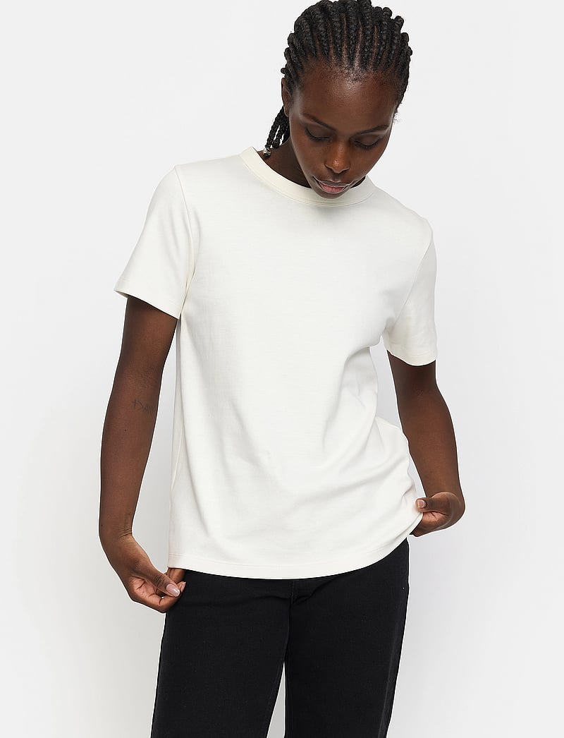 Soft Rebels - SRHella T-shirt GOTS - t-shirts - snow white - 0