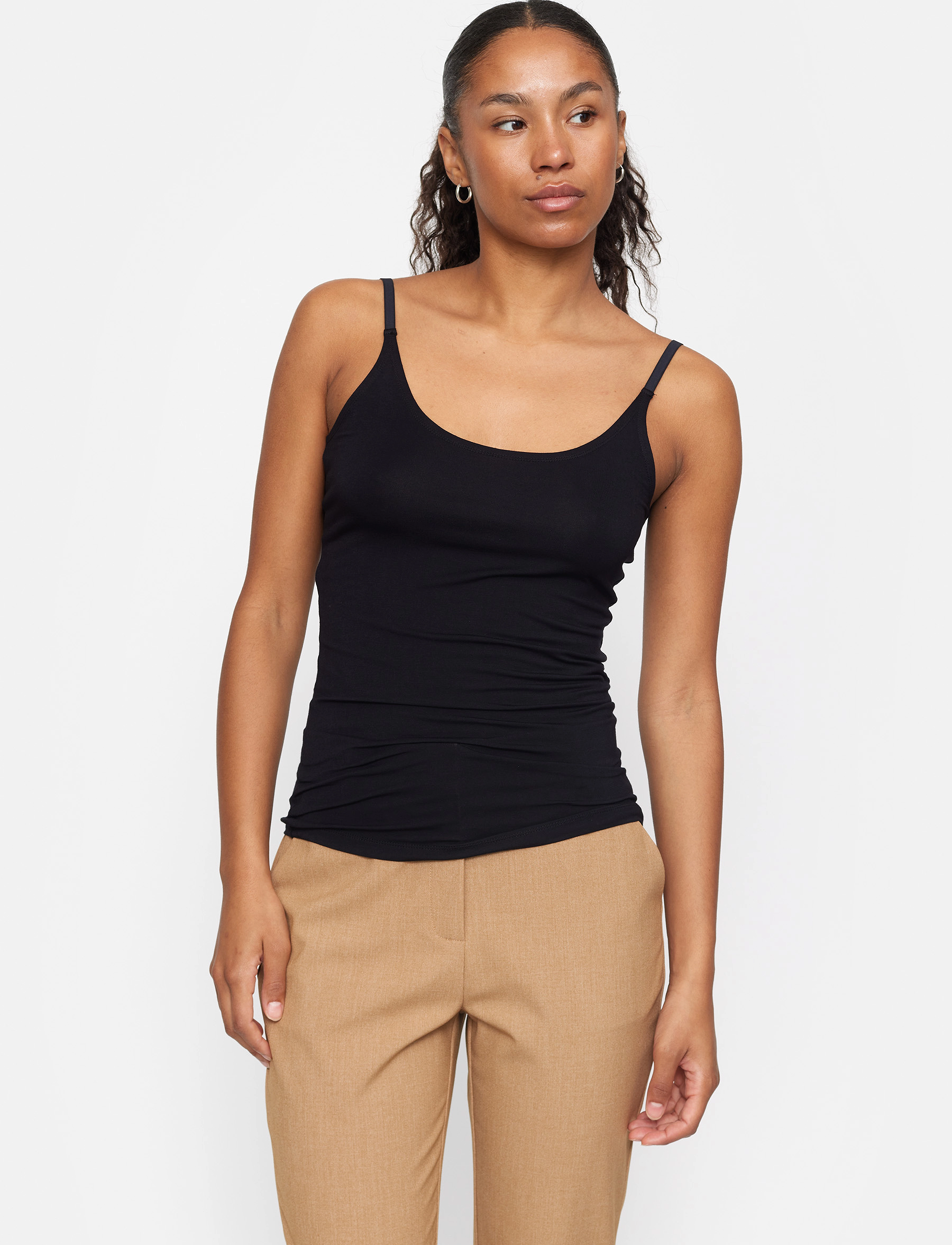 Soft Rebels Srlinsey Strap Top, XXL, T-shirts & Oberteile, Schwarz - Sleeveless, Frauen