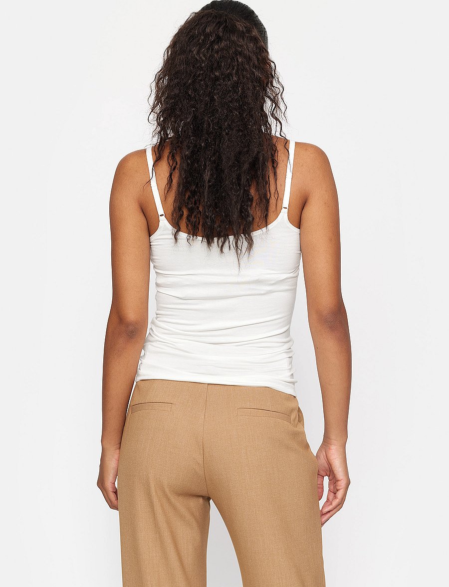 Soft Rebels - SRLinsey Strap Top - varrukateta topid - snow white - 4