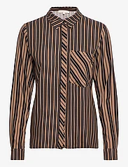Soft Rebels - SRBlaze Pocket Shirt - long-sleeved shirts - stripes caribou - 0