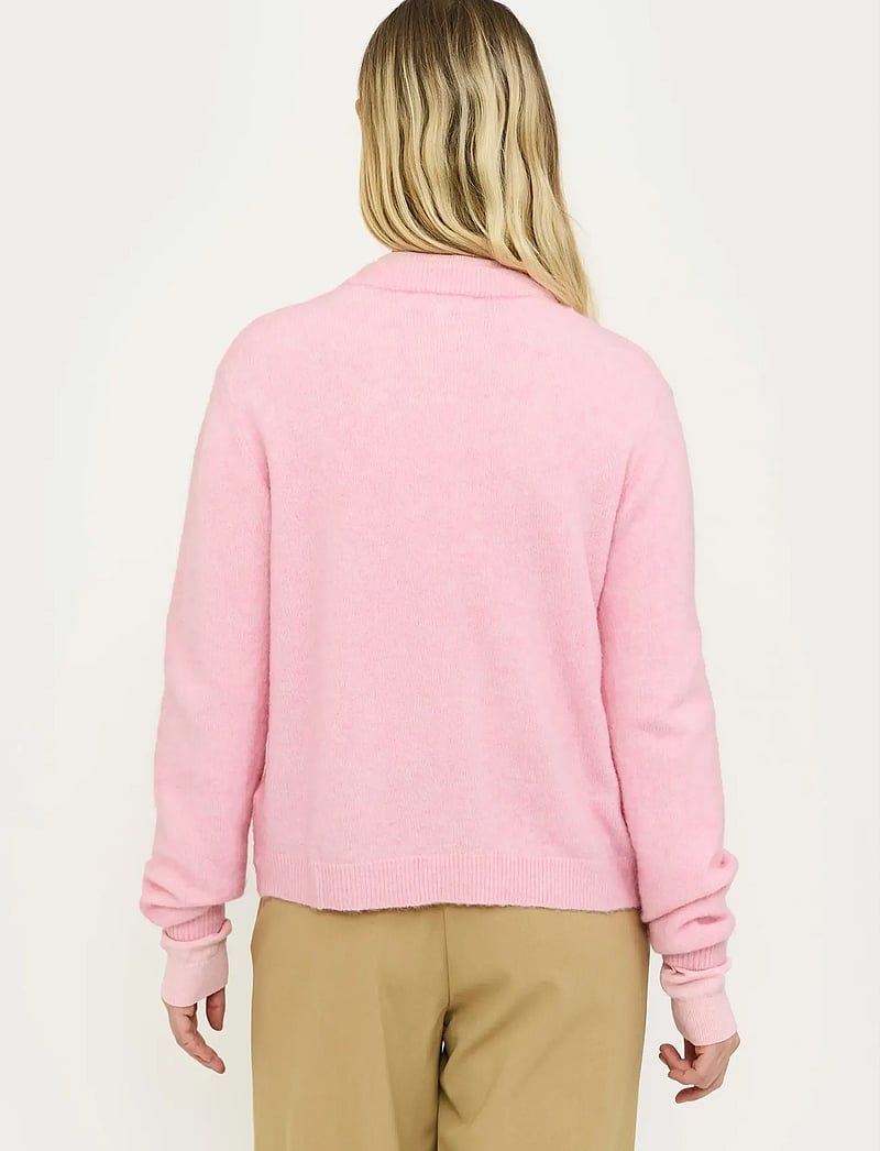 Soft Rebels - SRAllison o-neck cardigan knit - cardigans - 196 bleached mauve melange - 3