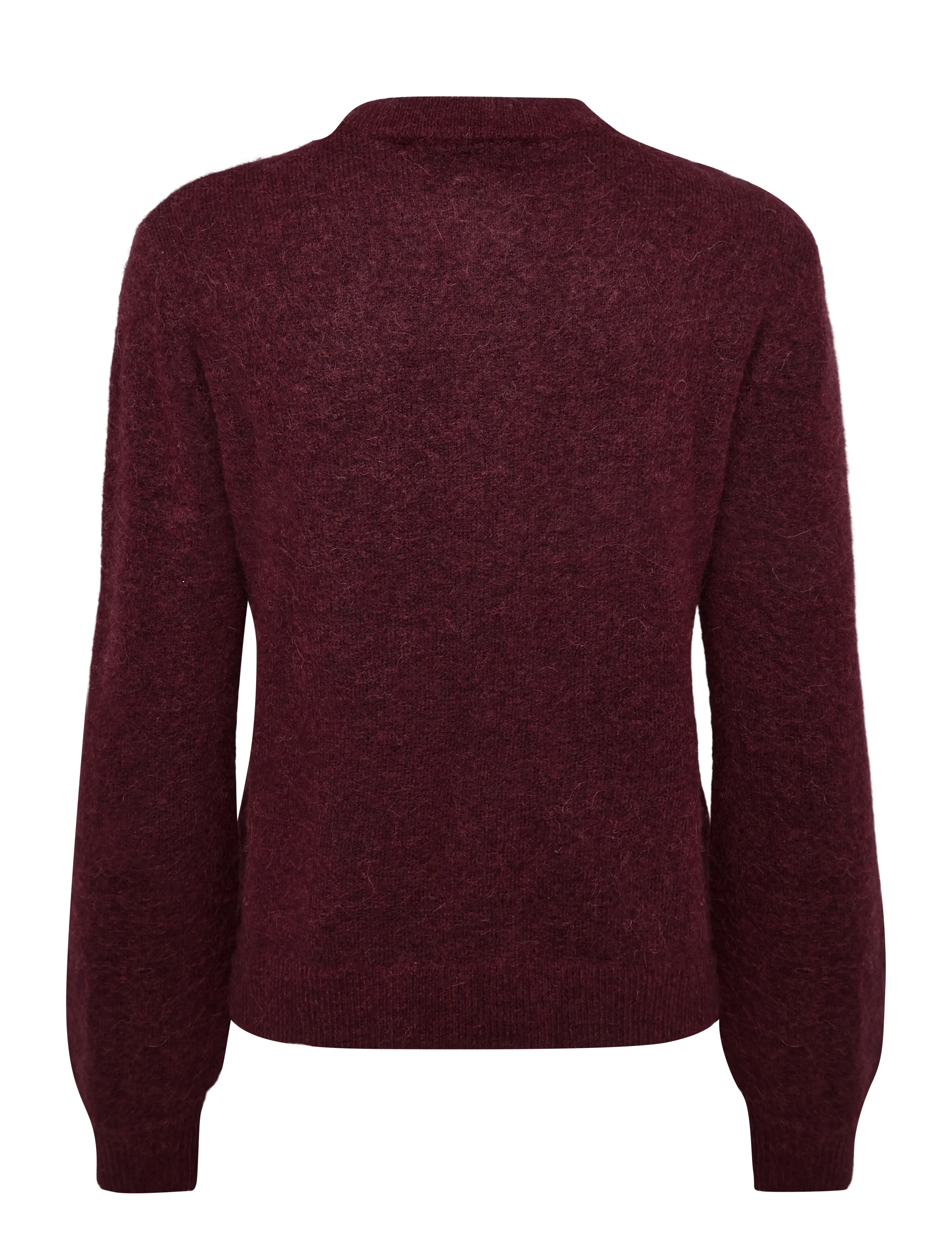 Soft Rebels - SRAllison O-neck Cardigan Knit - RWS - koftor - 365 vinyard wine - 1