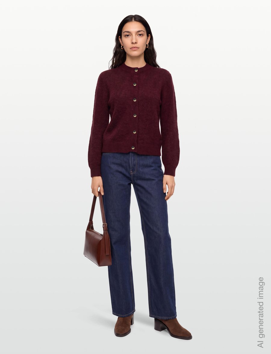 Soft Rebels - SRAllison O-neck Cardigan Knit - RWS - cardigans - 365 vinyard wine - 0