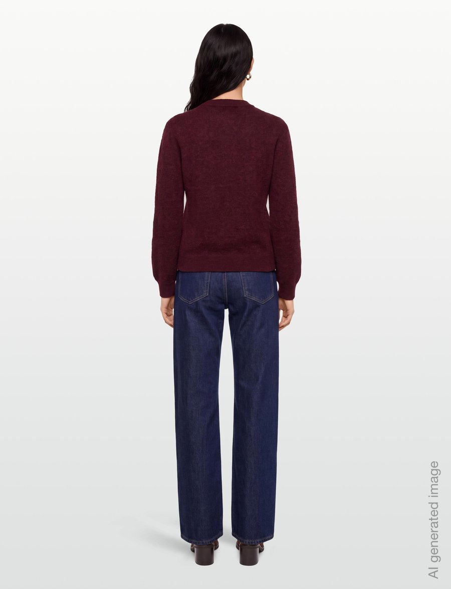 Soft Rebels - SRAllison O-neck Cardigan Knit - RWS - cardigans - 365 vinyard wine - 4