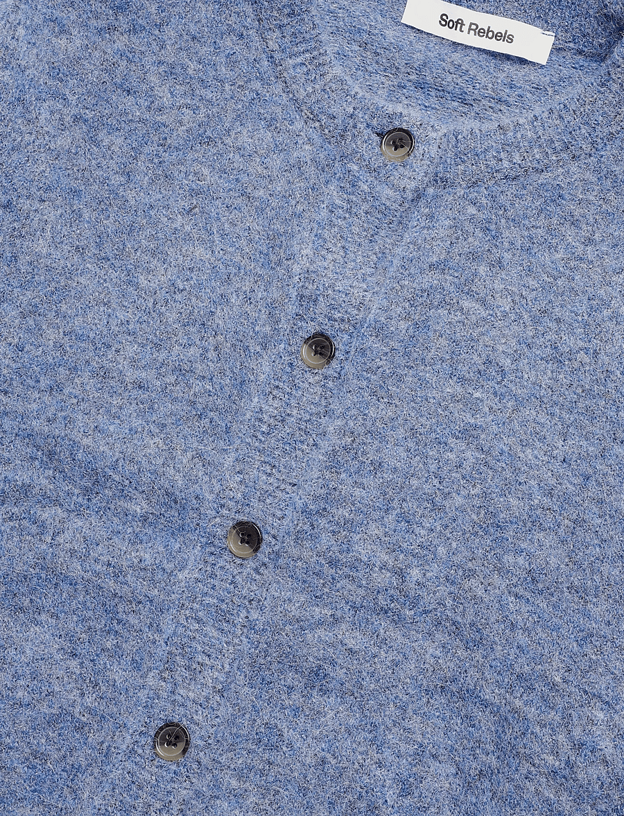Soft Rebels - SRAllison O-neck Cardigan Knit - RWS - kardiganid - 373 blue bonnet - 2