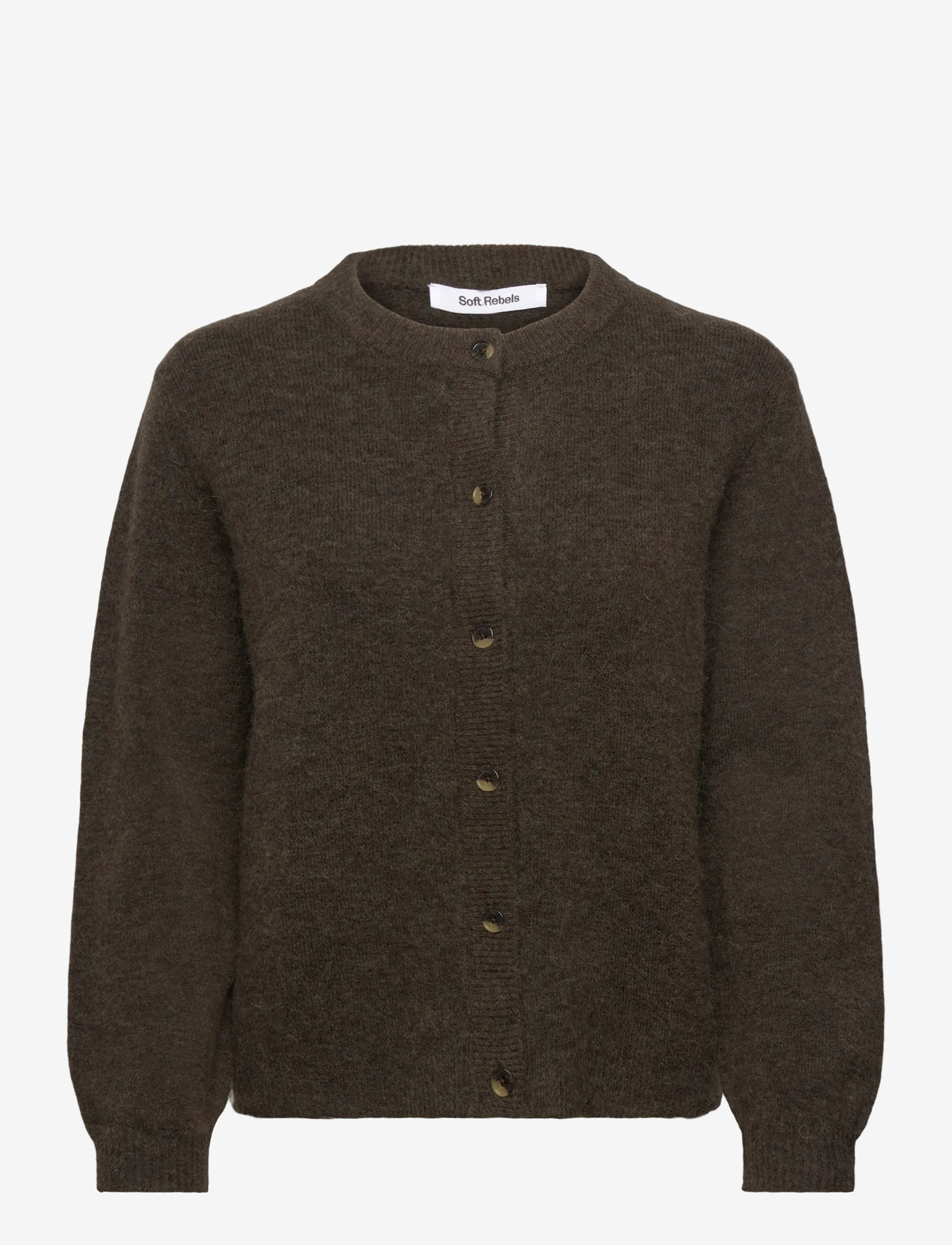 Soft Rebels - SRAllison O-neck Cardigan Knit - koftor - chimera melange - 1