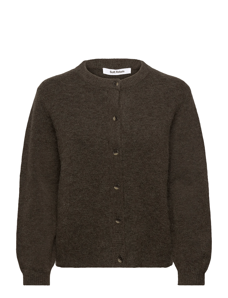 Soft Rebels - SRAllison o-neck cardigan knit - kardiganid - chimera melange - 1