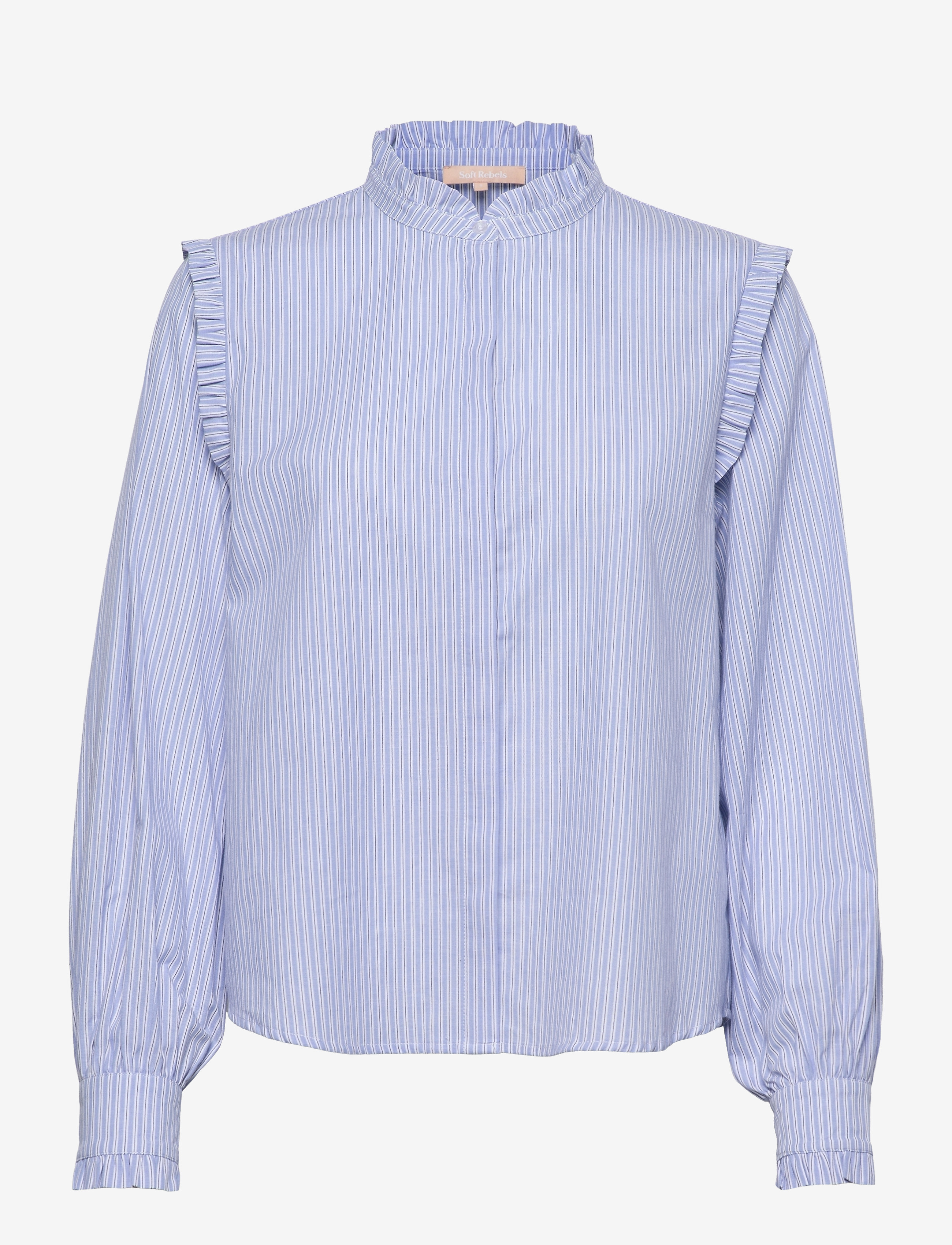 SOFT REBELS Srindia Shirt Blau - L - Damen