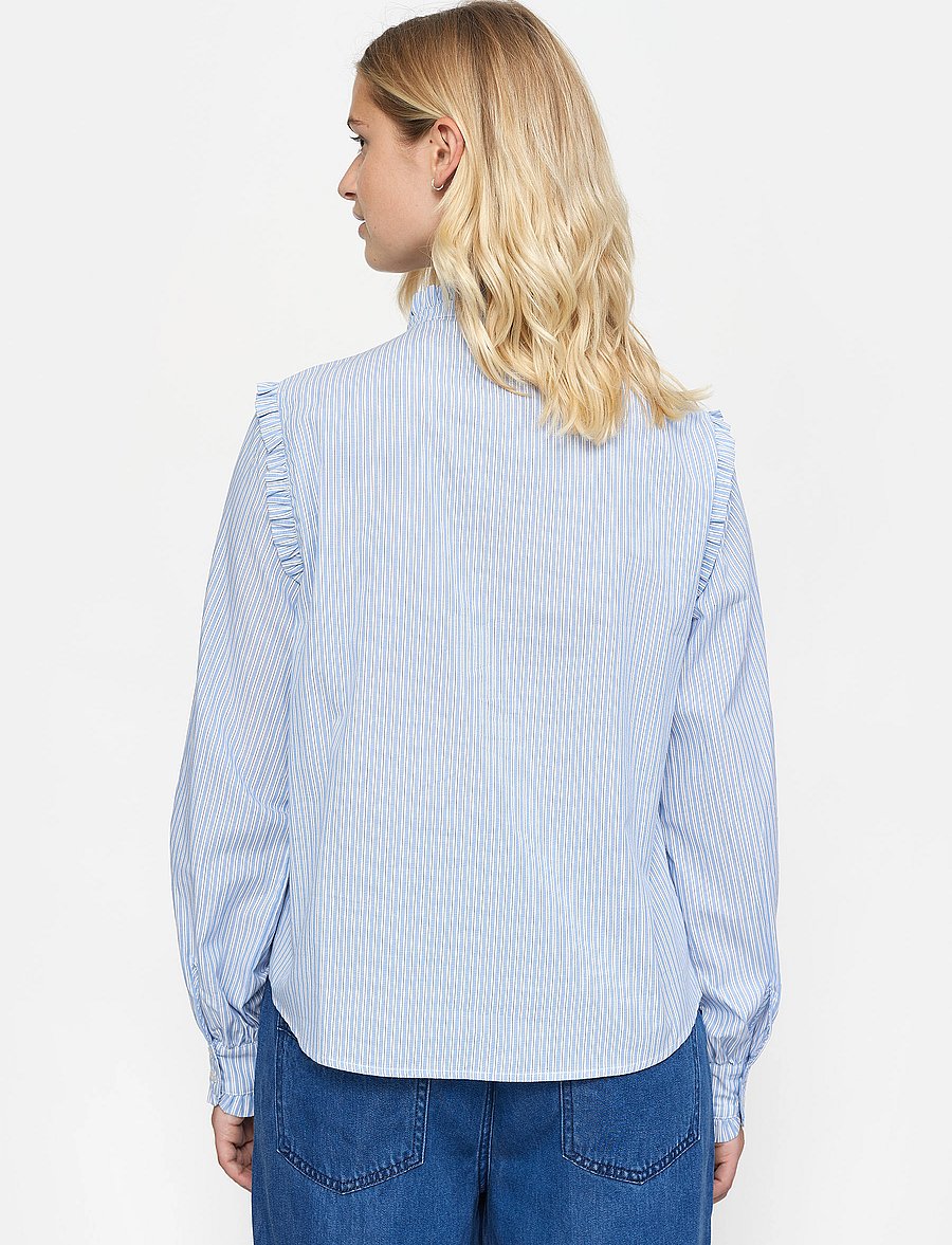 Soft Rebels - SRIndia Shirt - langärmlige hemden - colony blue - 3