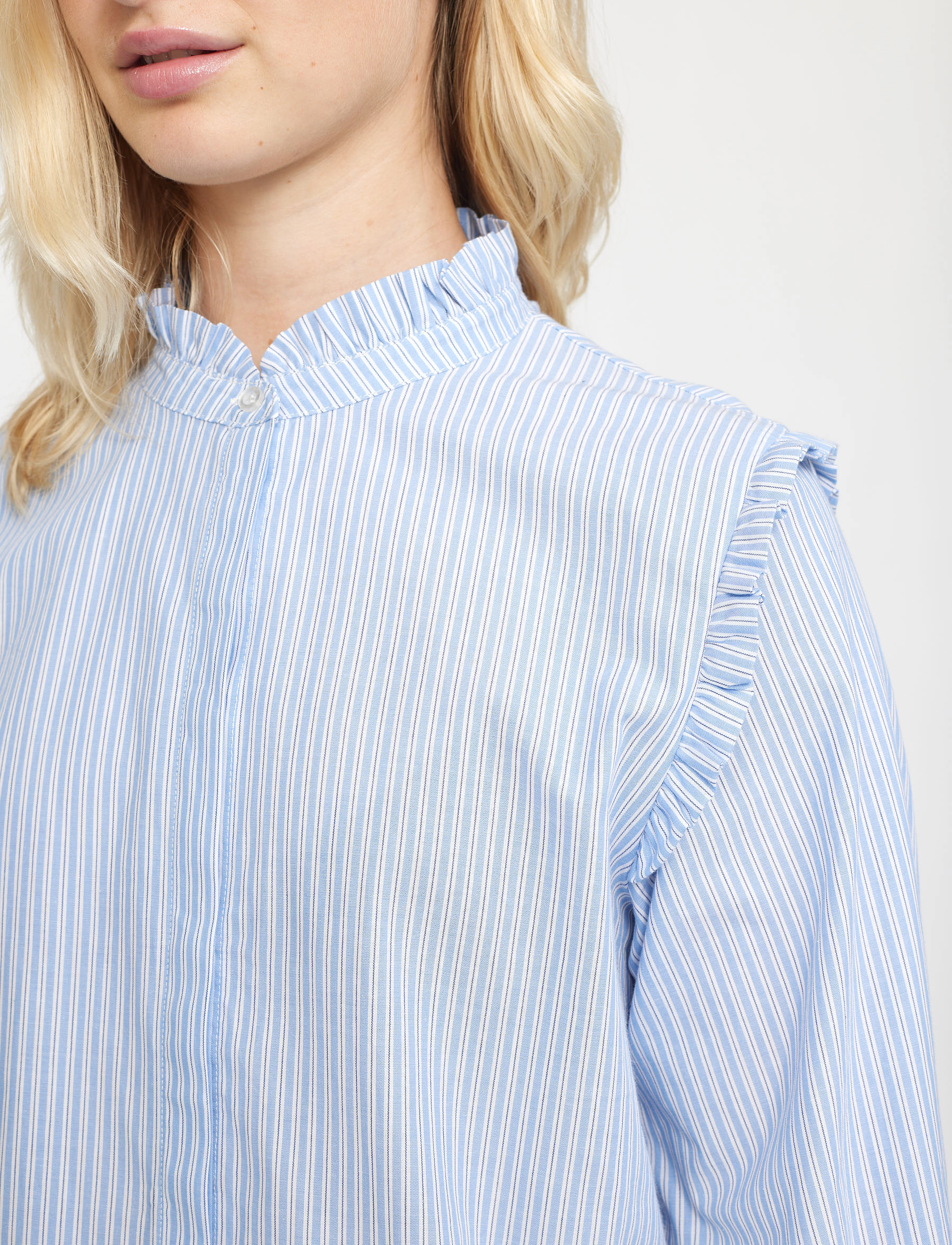Soft Rebels - SRIndia Shirt - langärmlige hemden - colony blue - 4