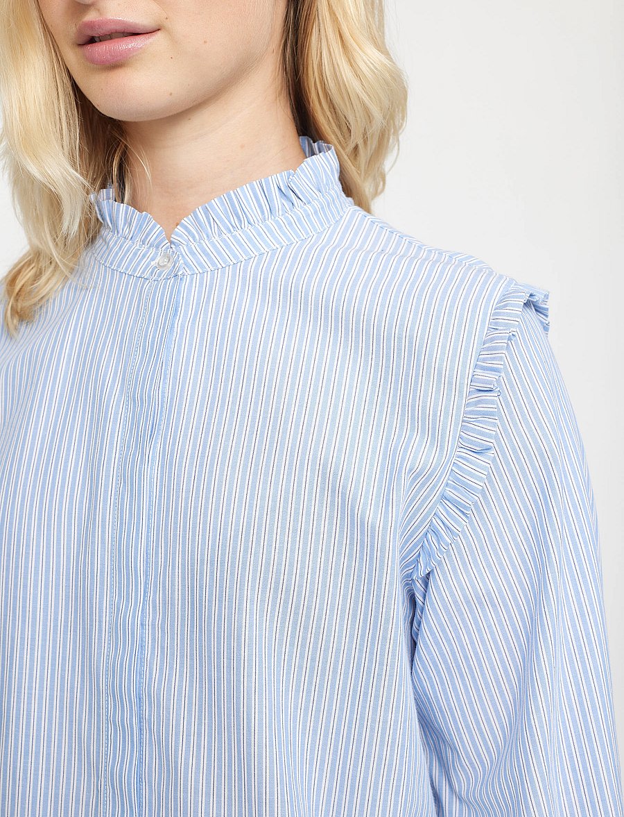 Soft Rebels - SRIndia Shirt - langärmlige hemden - colony blue - 4