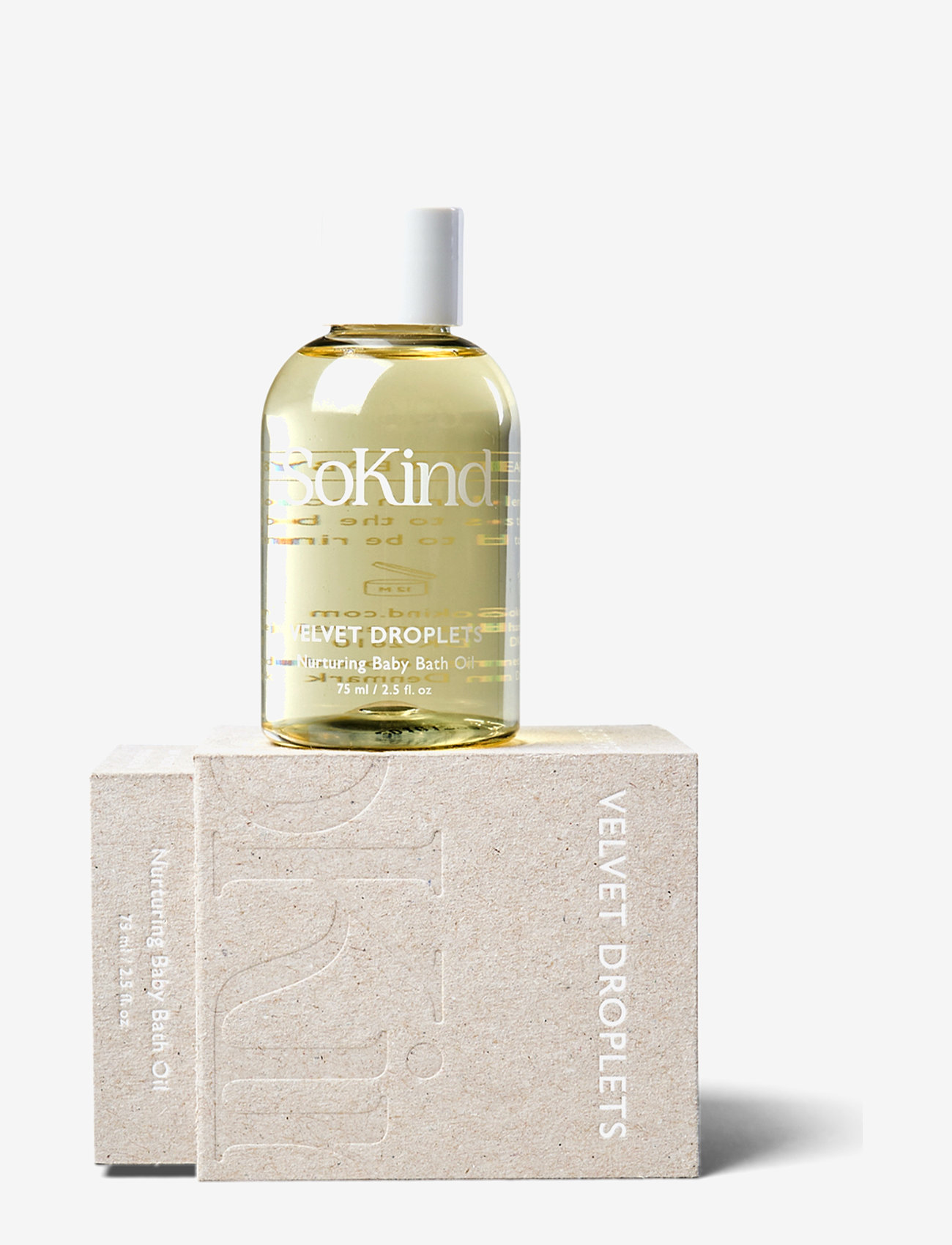 SoKind - Velvet Dropslets Nurturing Baby Bath Oil - badekar og tilbehør - clear - 4