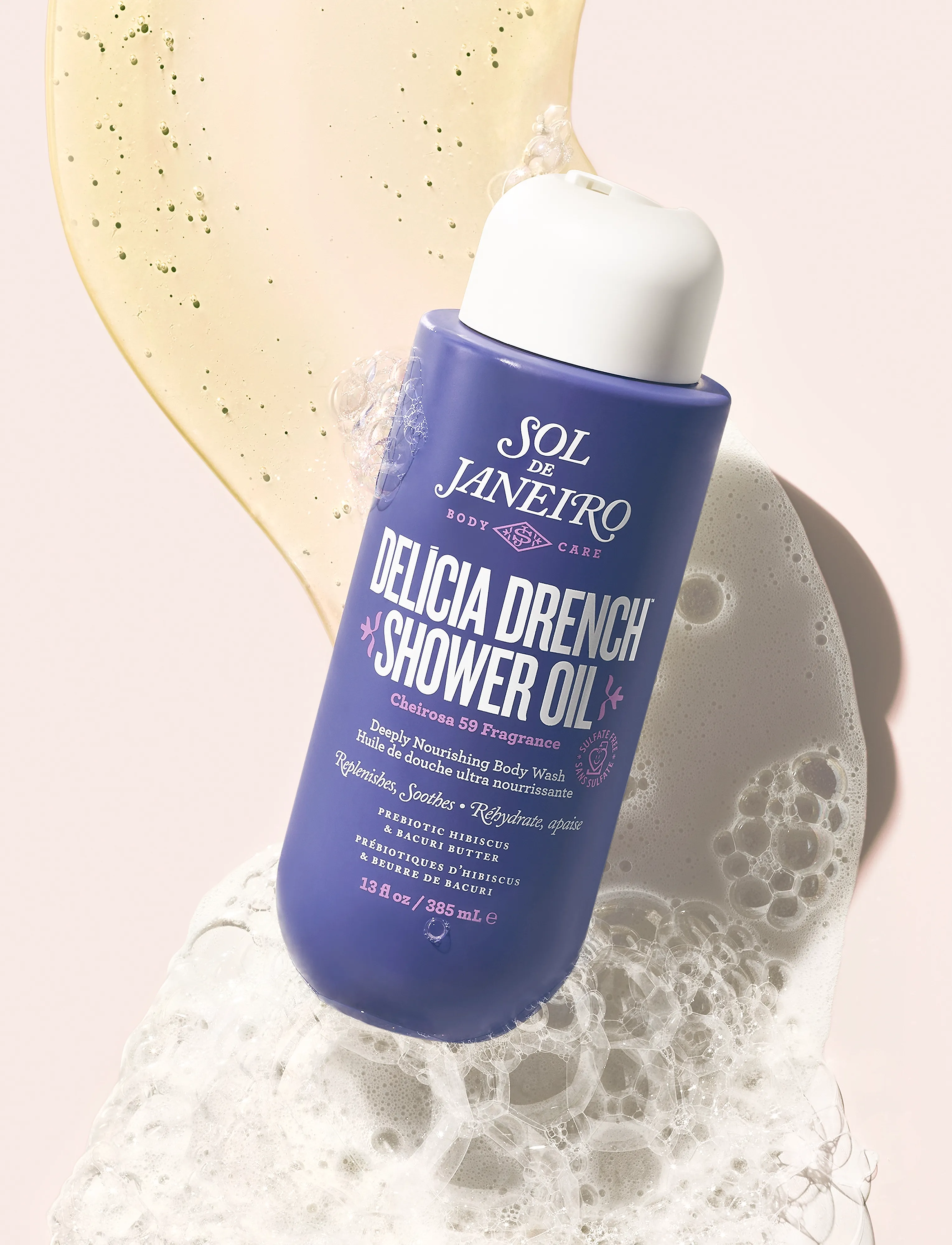 Sol de Janeiro - Delicia Drench Shower Oil 385ML - dušigeelid ja õlid - clear - 2