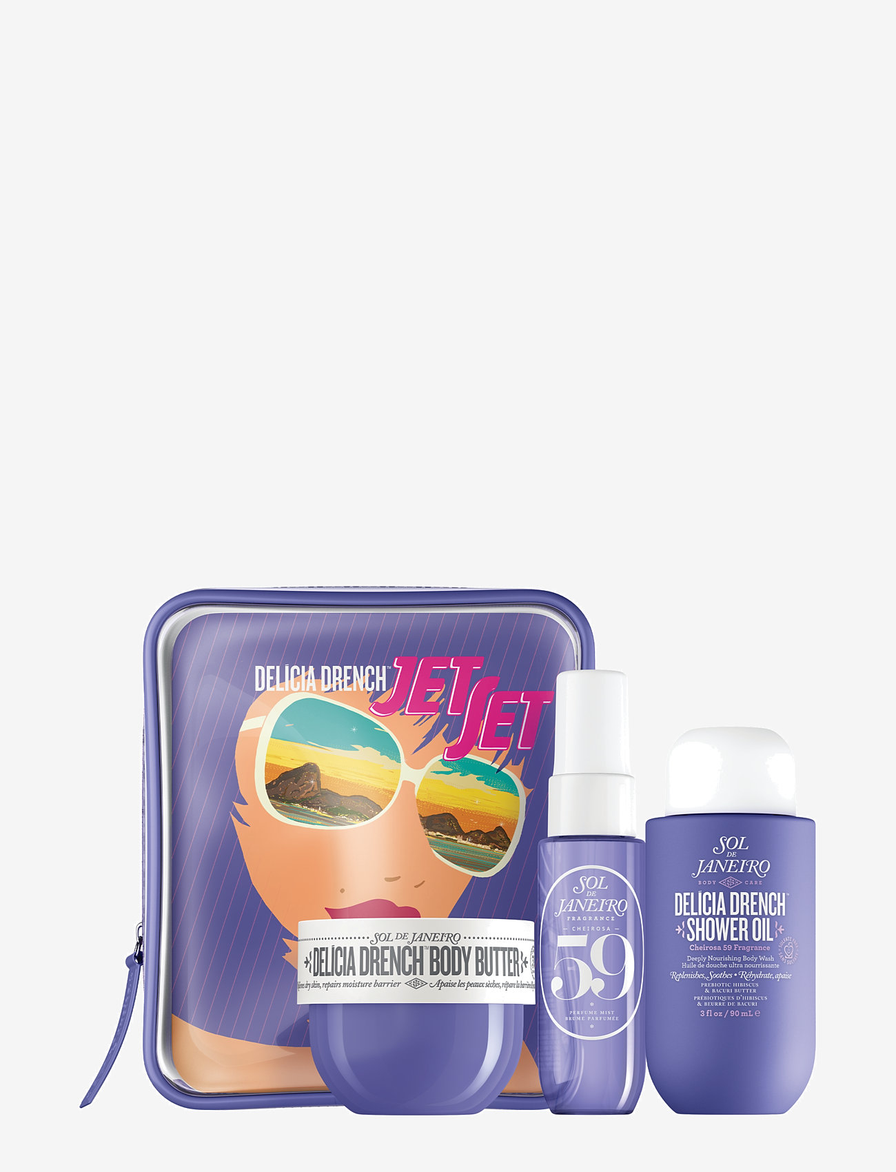 Sol de Janeiro - Delicia Drench Jet Set - gåvoset - clear - 1