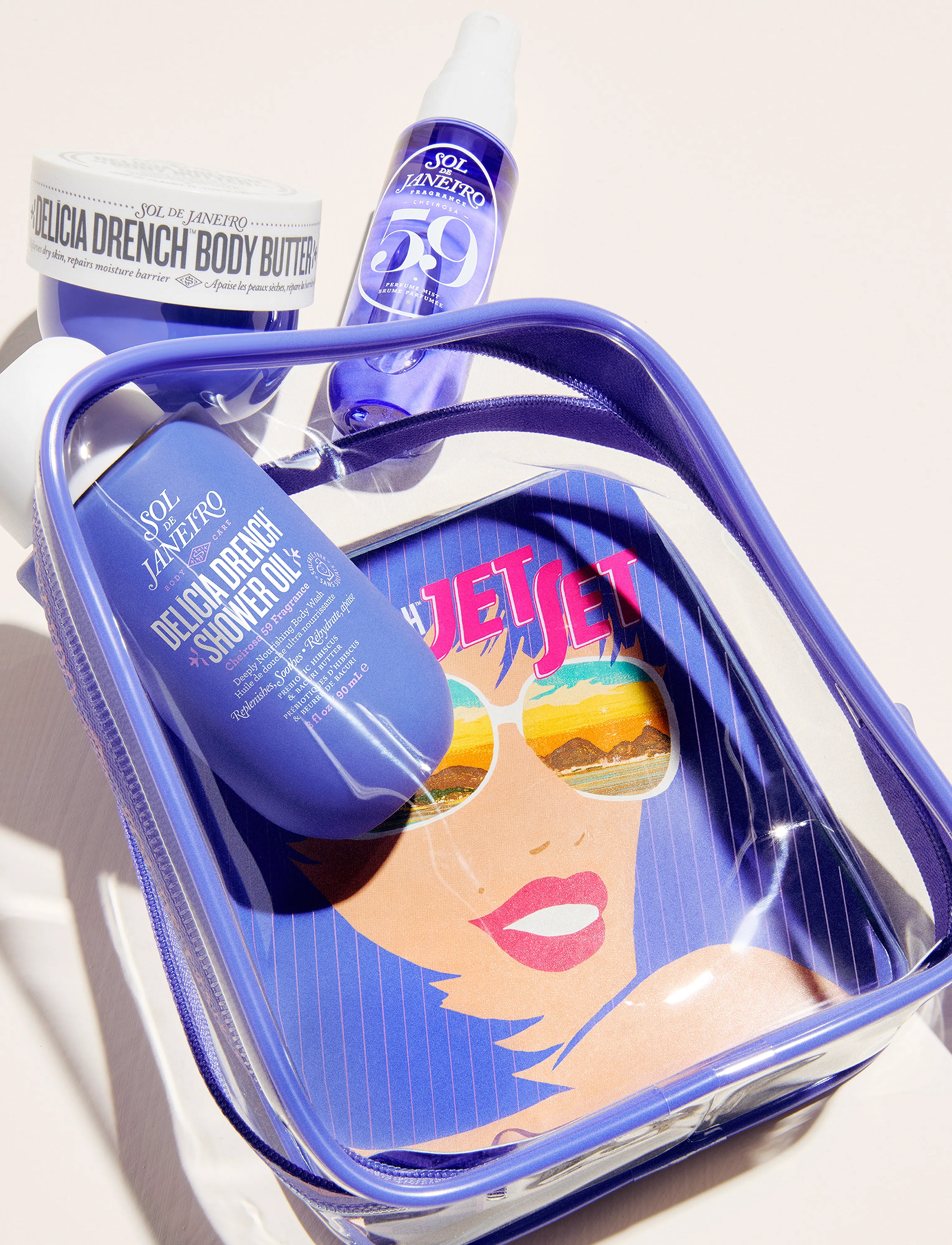 Sol de Janeiro - Delicia Drench Jet Set - gavesæt - clear - 2