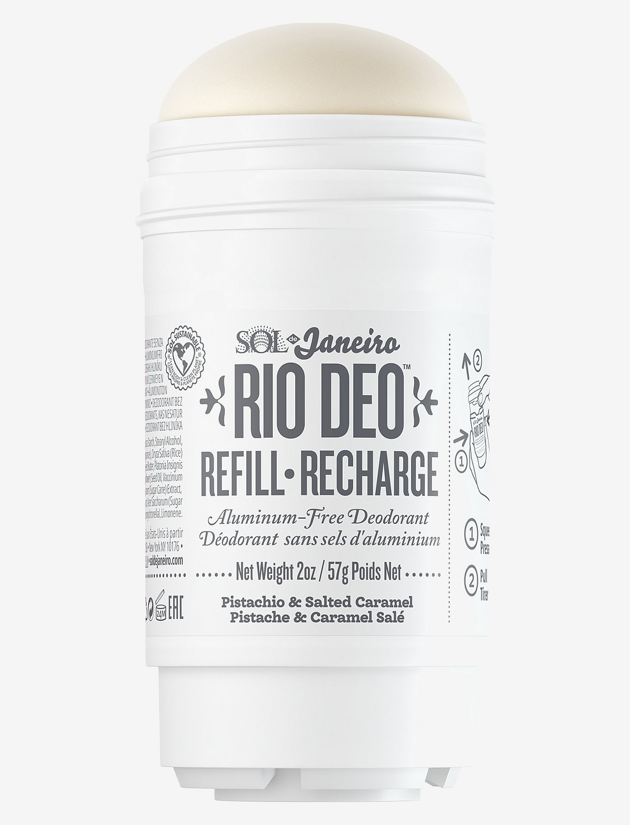 Sol de Janeiro - Rio Deo '62 Aluminum-Free Deodorant Refill 57g - deostift & krämer - clear - 1