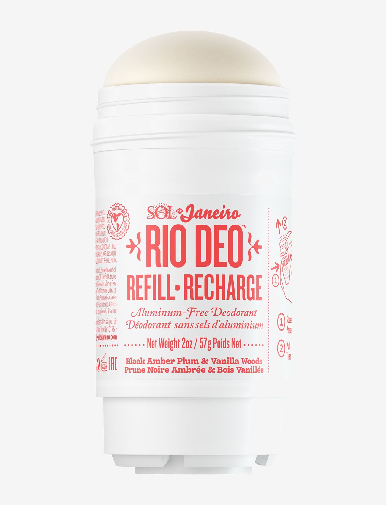 Sol de Janeiro - Rio Deo '40 Aluminum-Free Deodorant Refill 57g - ar rullīti - clear - 1
