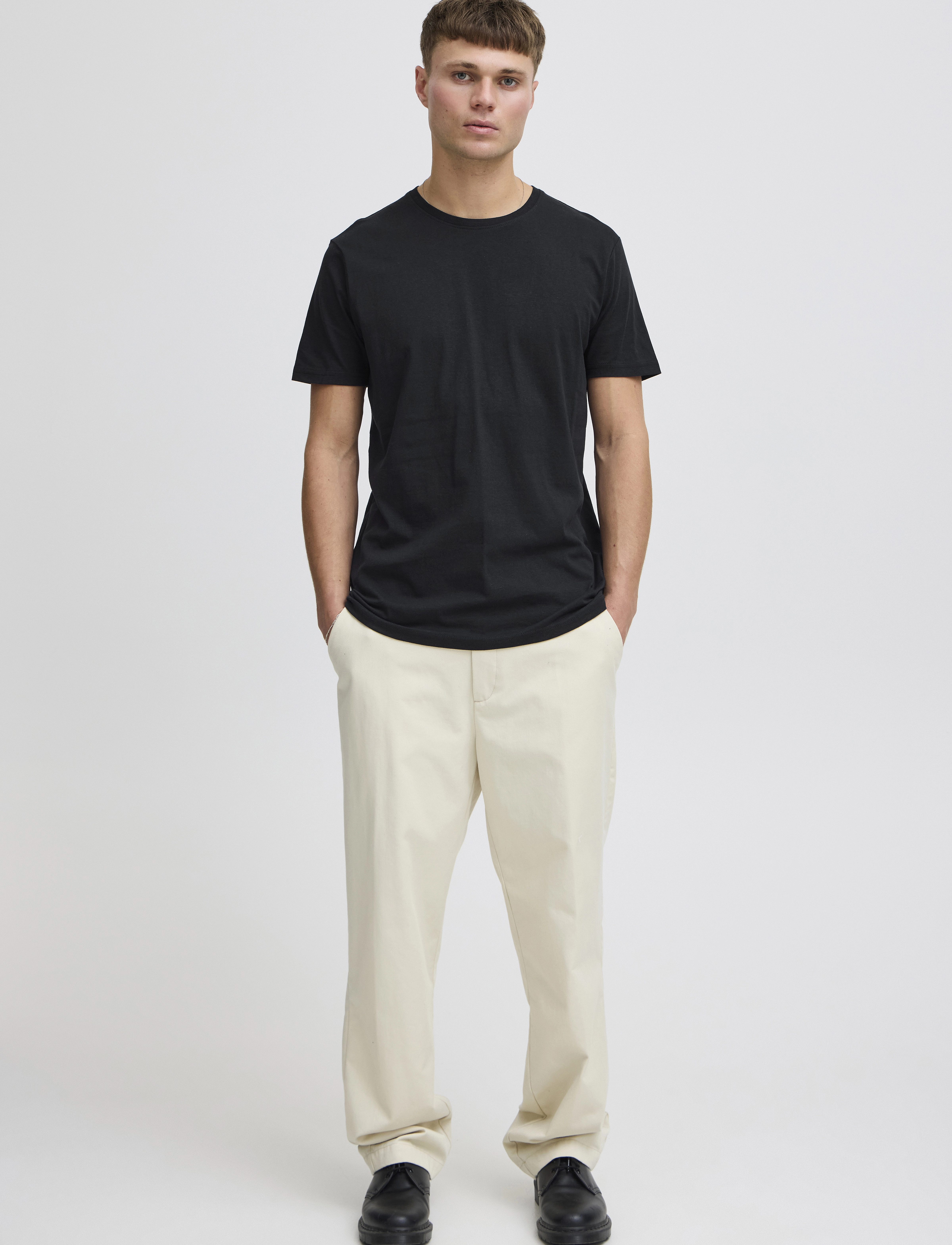 Solid Sdrock Ss, XL, T-shirts, Schwarz - Short-sleeved, Männerswear