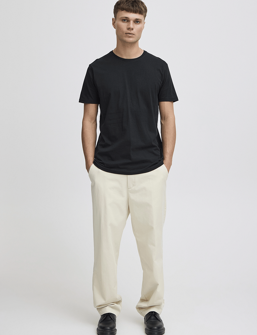 Solid - SDROCK SS - kurzärmelige t-shirts - black - 0
