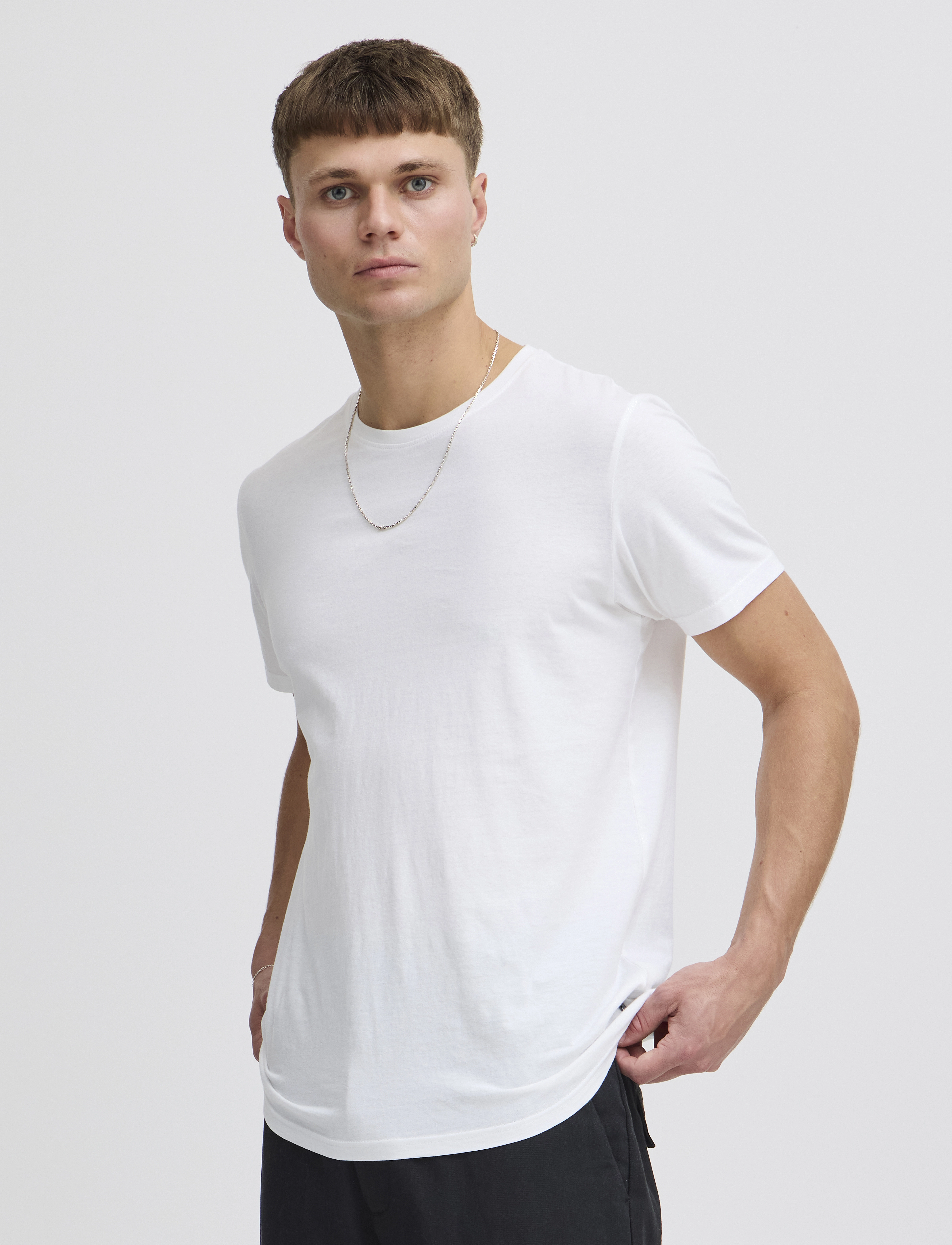 Solid - SDROCK SS - kortærmede t-shirts - white - 3