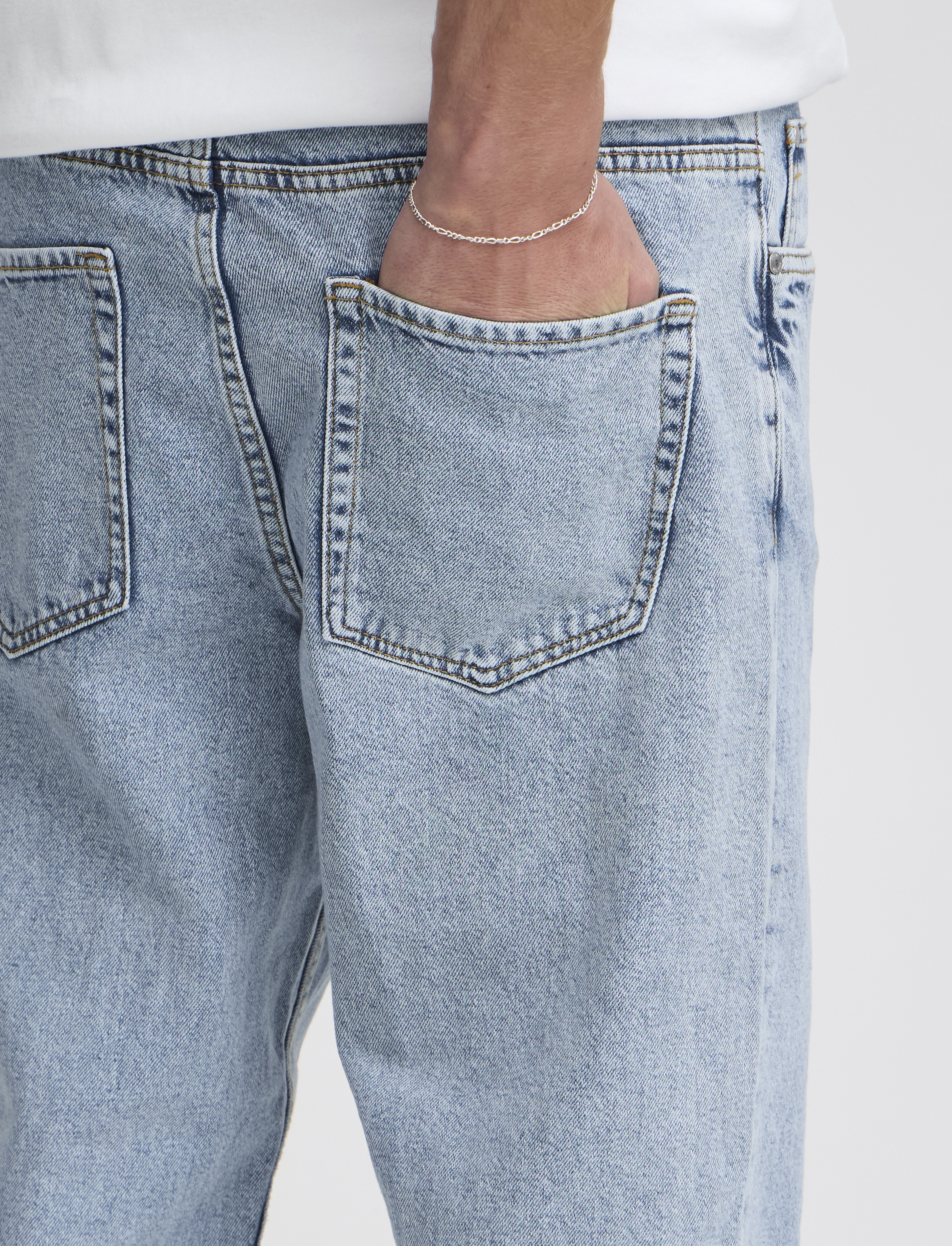 Solid - SDDYLAN DAD FIT BLUE323 - hosen & jeans - blue dnm - 4
