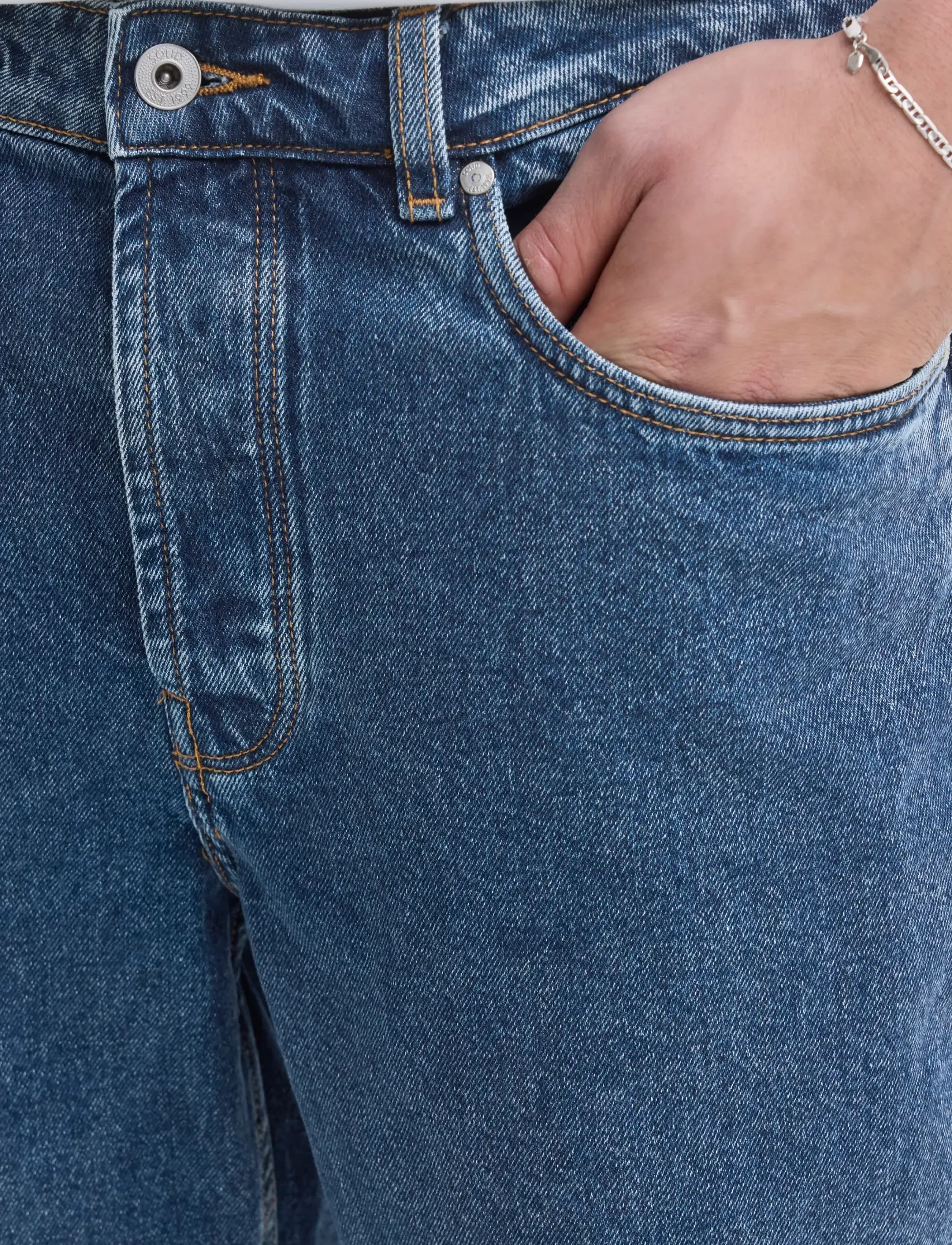 Solid Sddylan Dad Fit, 32 x 30, Blue, Jeans > Almindelige, Herre