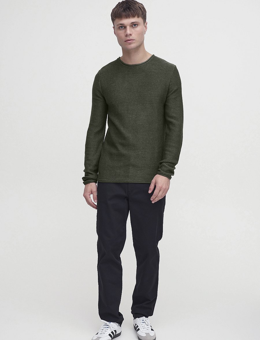 Solid - SDJARAH - round necks - black forest melange - 0