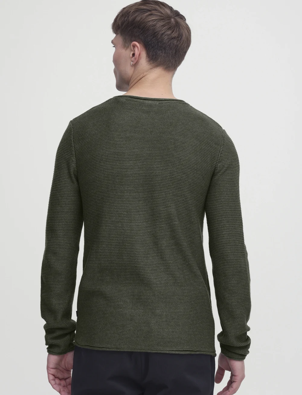 Solid - SDJARAH - rundhalsad - black forest melange - 4