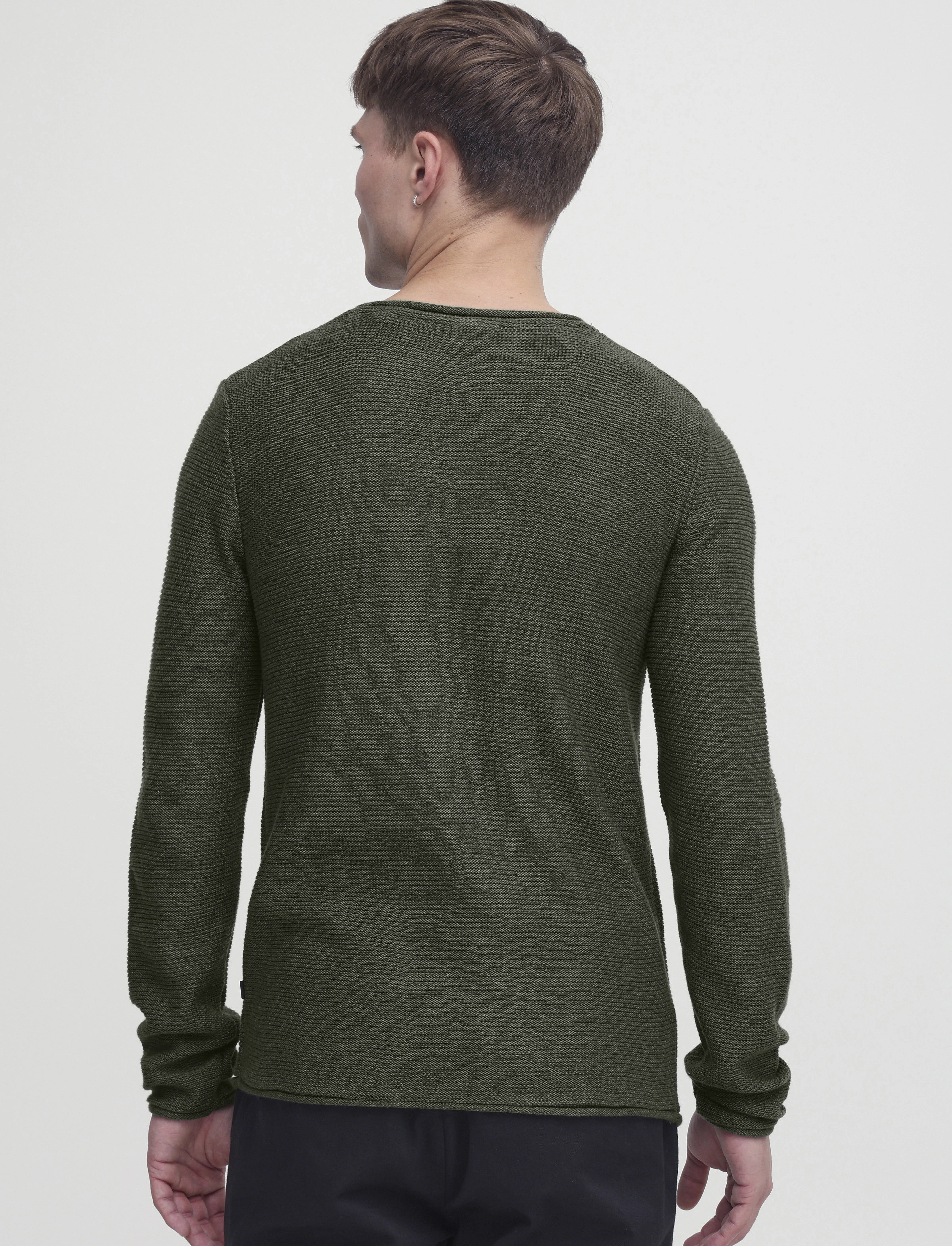 Solid - SDJARAH - strik - black forest melange - 4