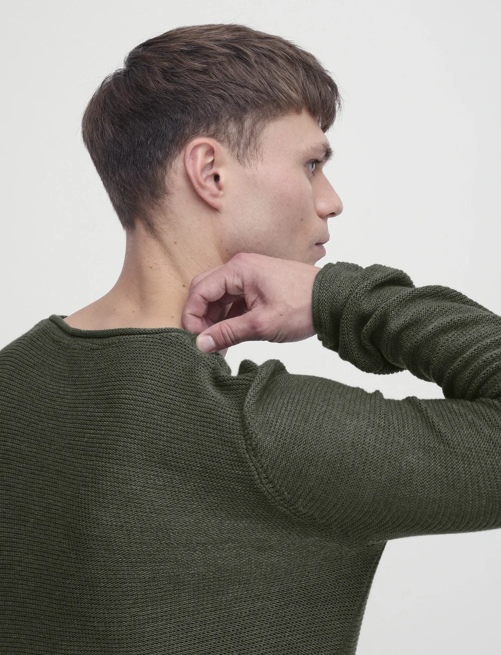 Solid - SDJARAH - rundhalsad - black forest melange - 5