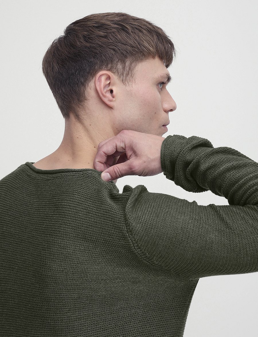 Solid - SDJARAH - round necks - black forest melange - 5