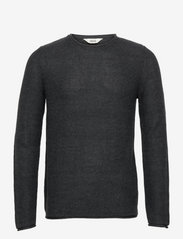 Solid - SDJARAH - basic knitwear - dark grey melange - 0