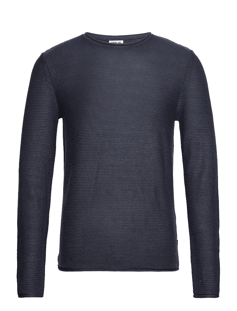 Solid - SDJARAH - rundhalsad - insignia blue melange - 1