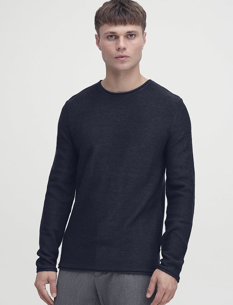 Solid - SDJARAH - rundhalsad - insignia blue melange - 3