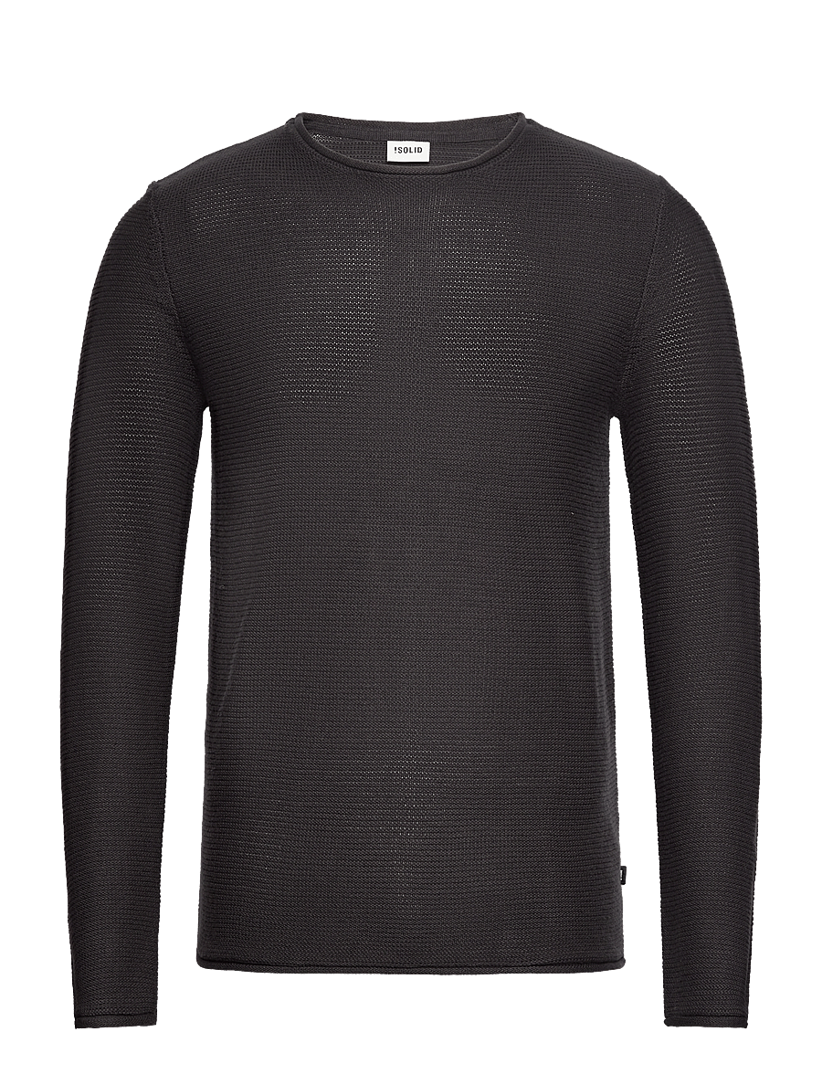 Solid - SDJARAH - okrągły dekolt - true black - 1