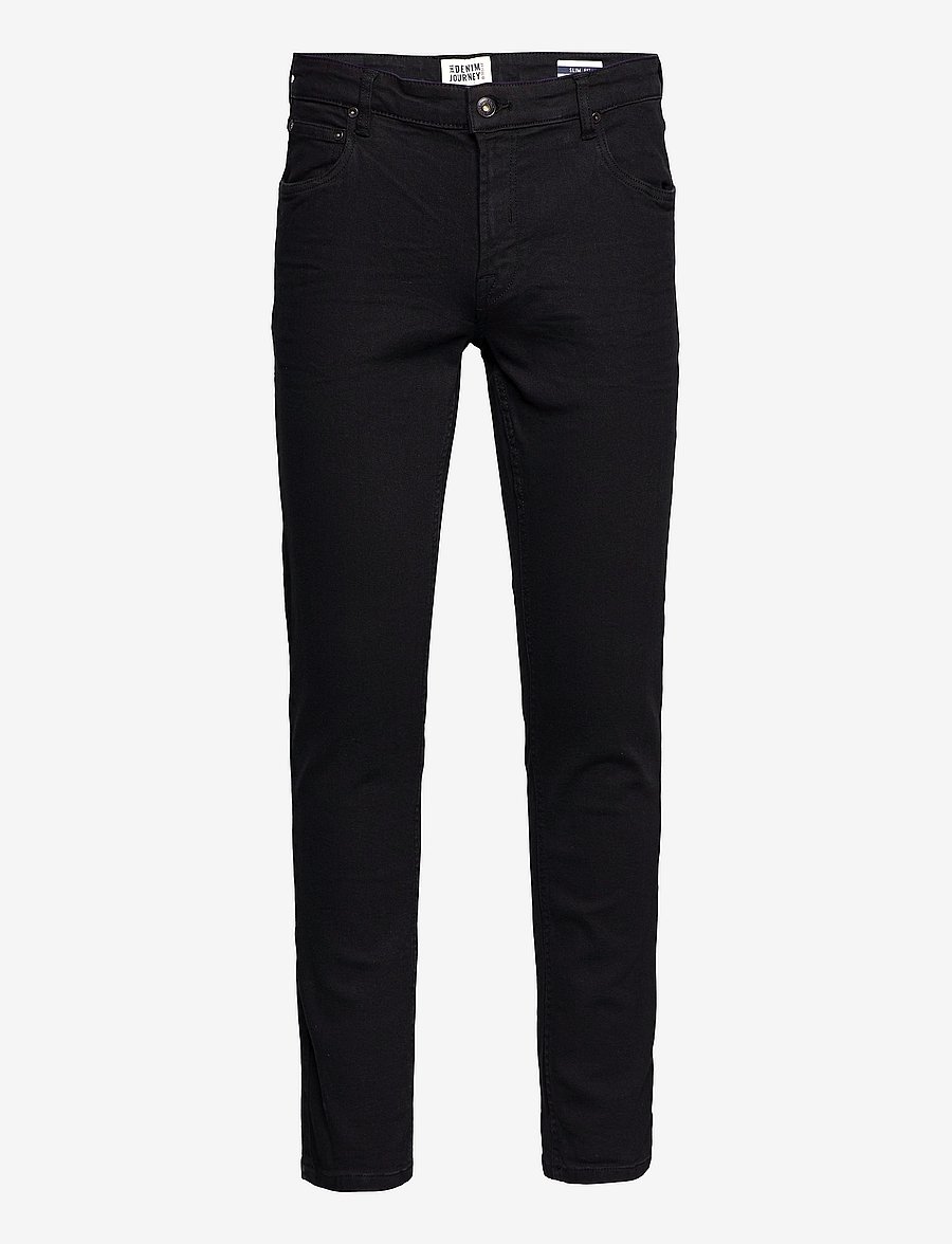 Solid - SDJoy Black 100 - slim-fit jeans - black denim - 1