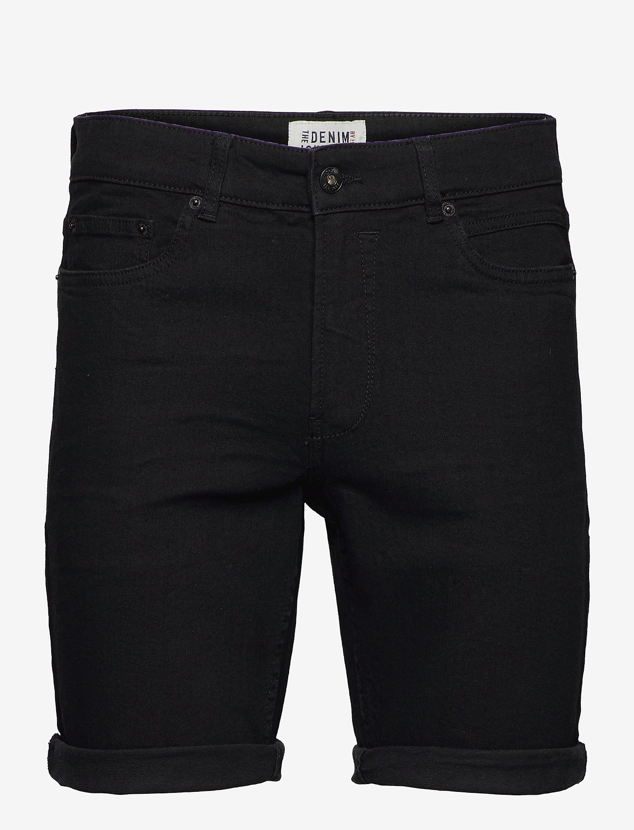 Solid - SDRyder Lt Black 100 - denim shorts - black denim - 0