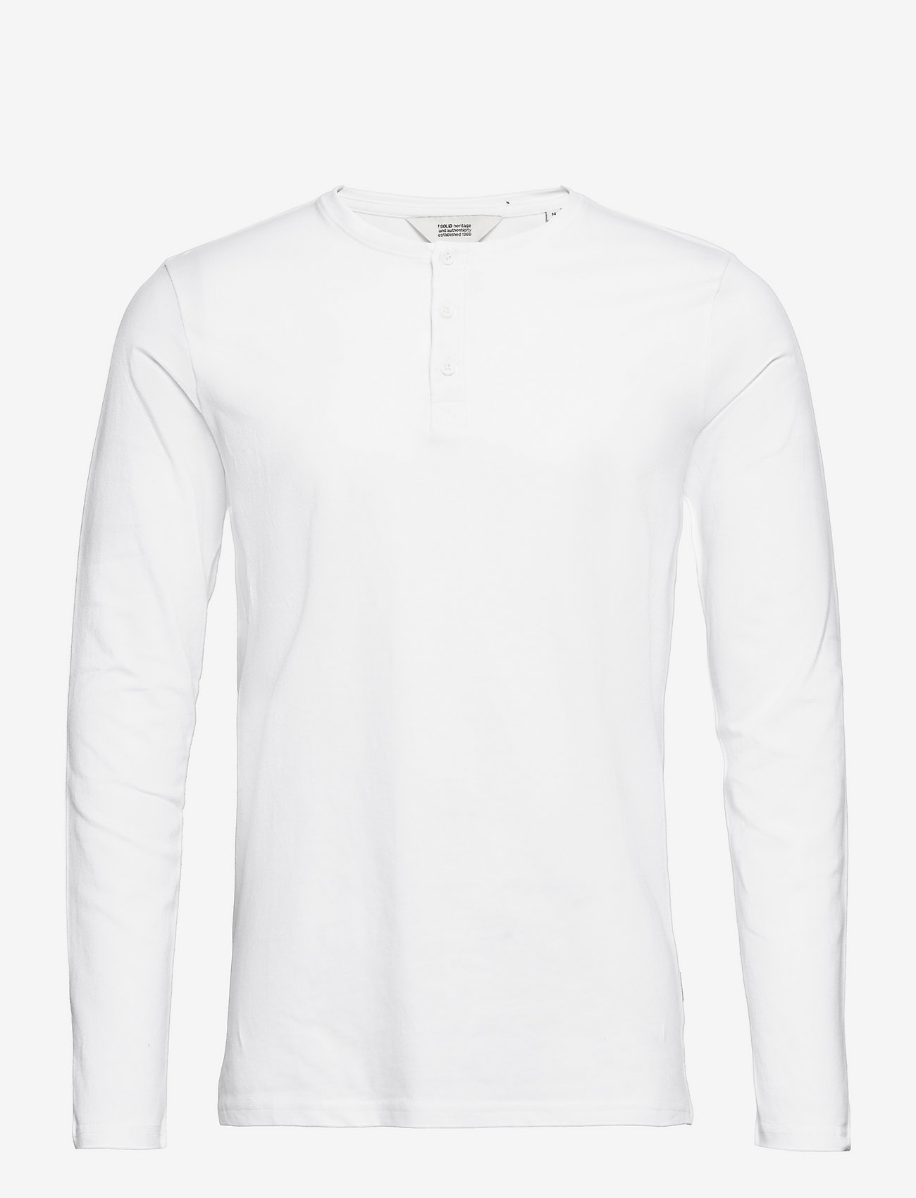 Solid - SDVinton Tee LS - white - 0